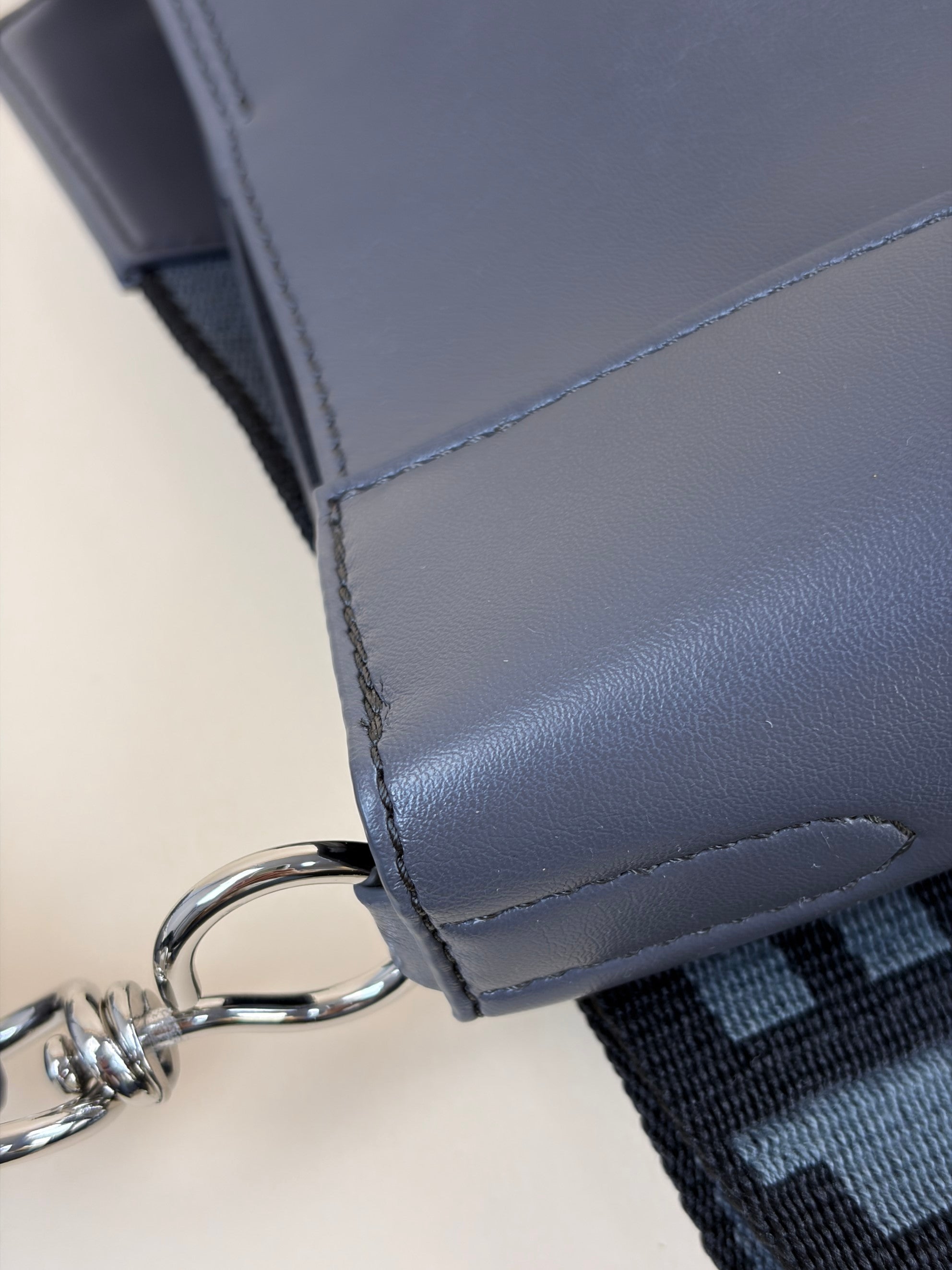 Stella Mccartney Grey Logo Square Crossbody Bag