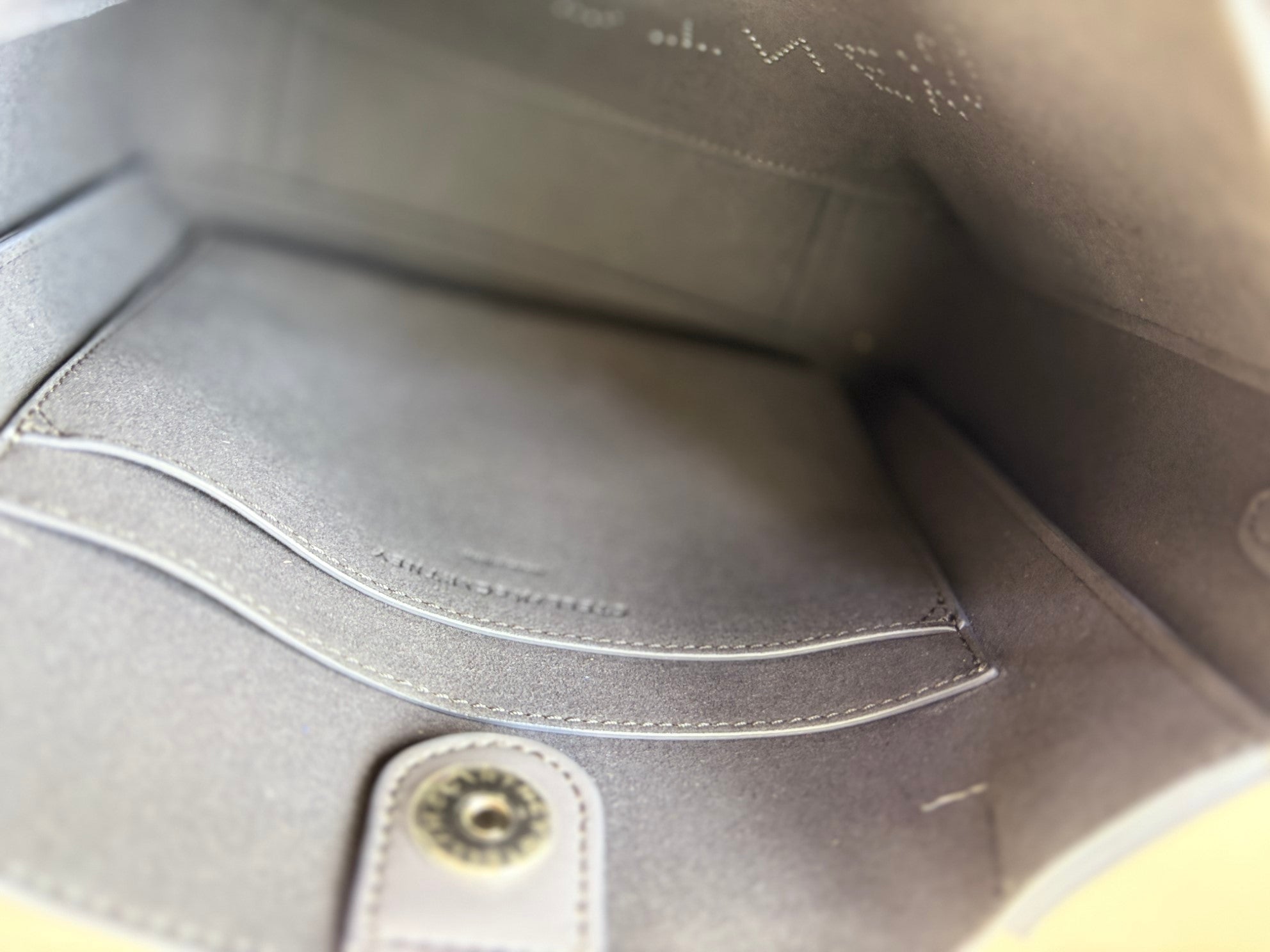 Stella Mccartney Grey Logo Square Crossbody Bag