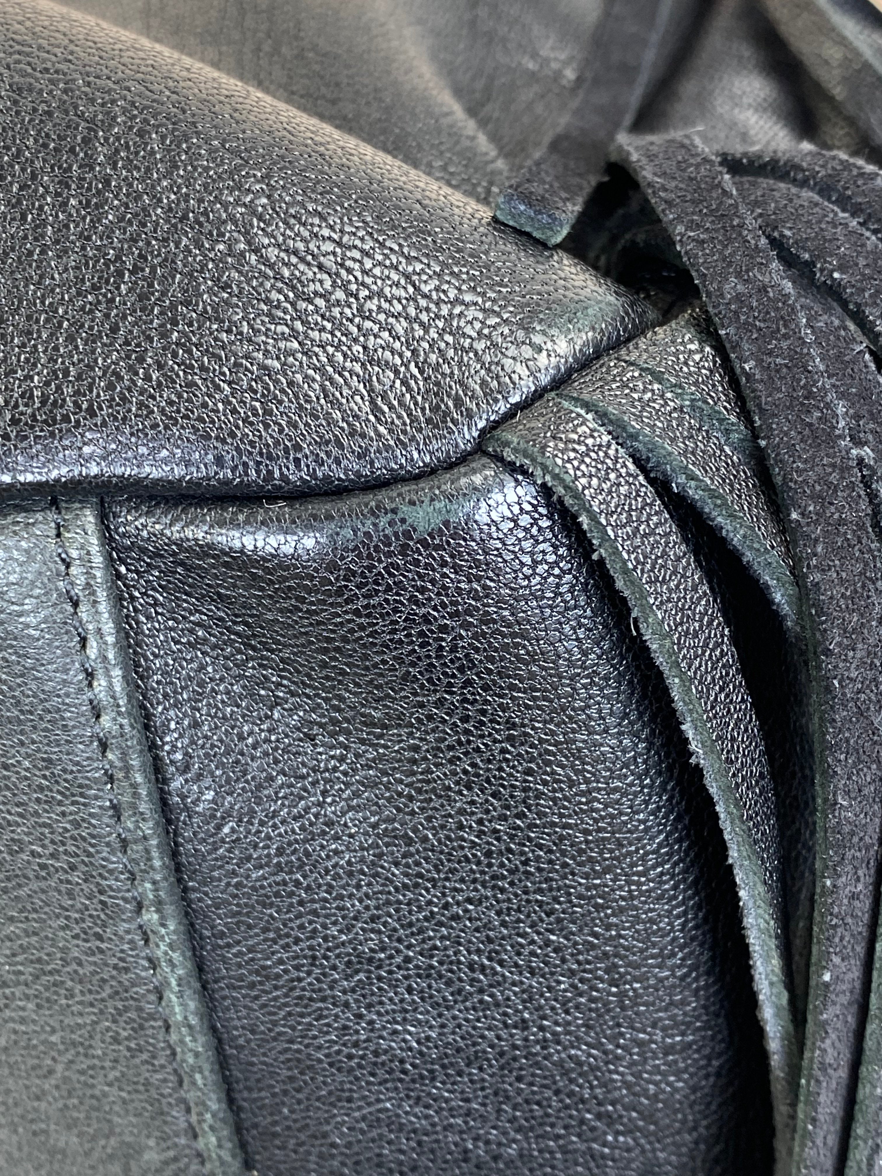 YSL Black Fringe Shopping Bag-handbag-YSL-The Closet Egypt