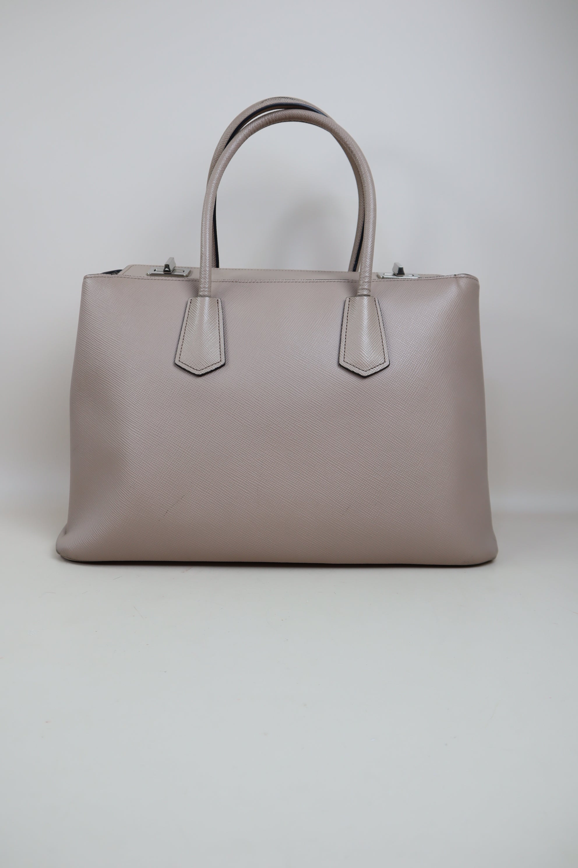 Prada Nude Twin Tote Bag