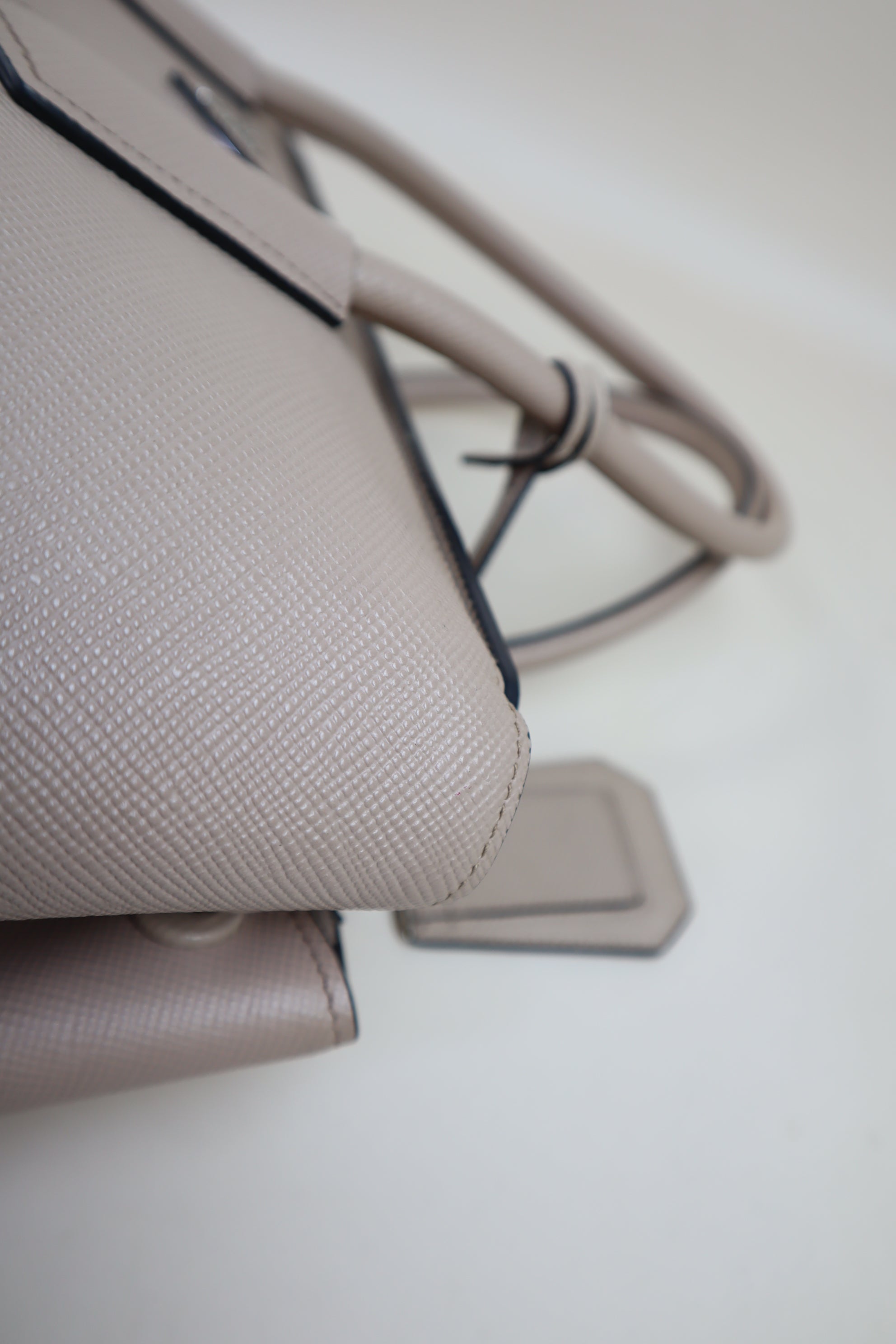 Prada Nude Twin Tote Bag