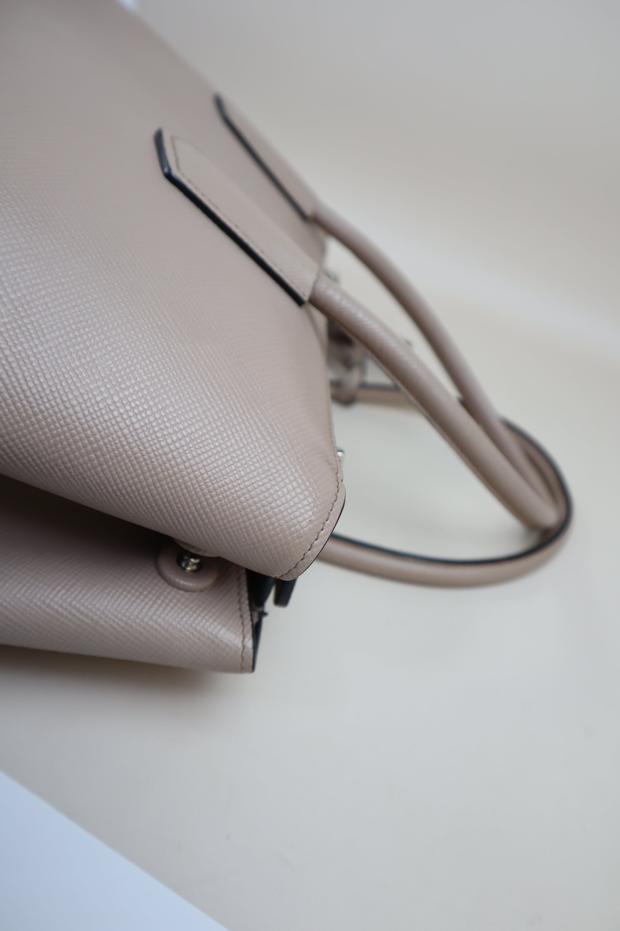Prada Nude Twin Tote Bag