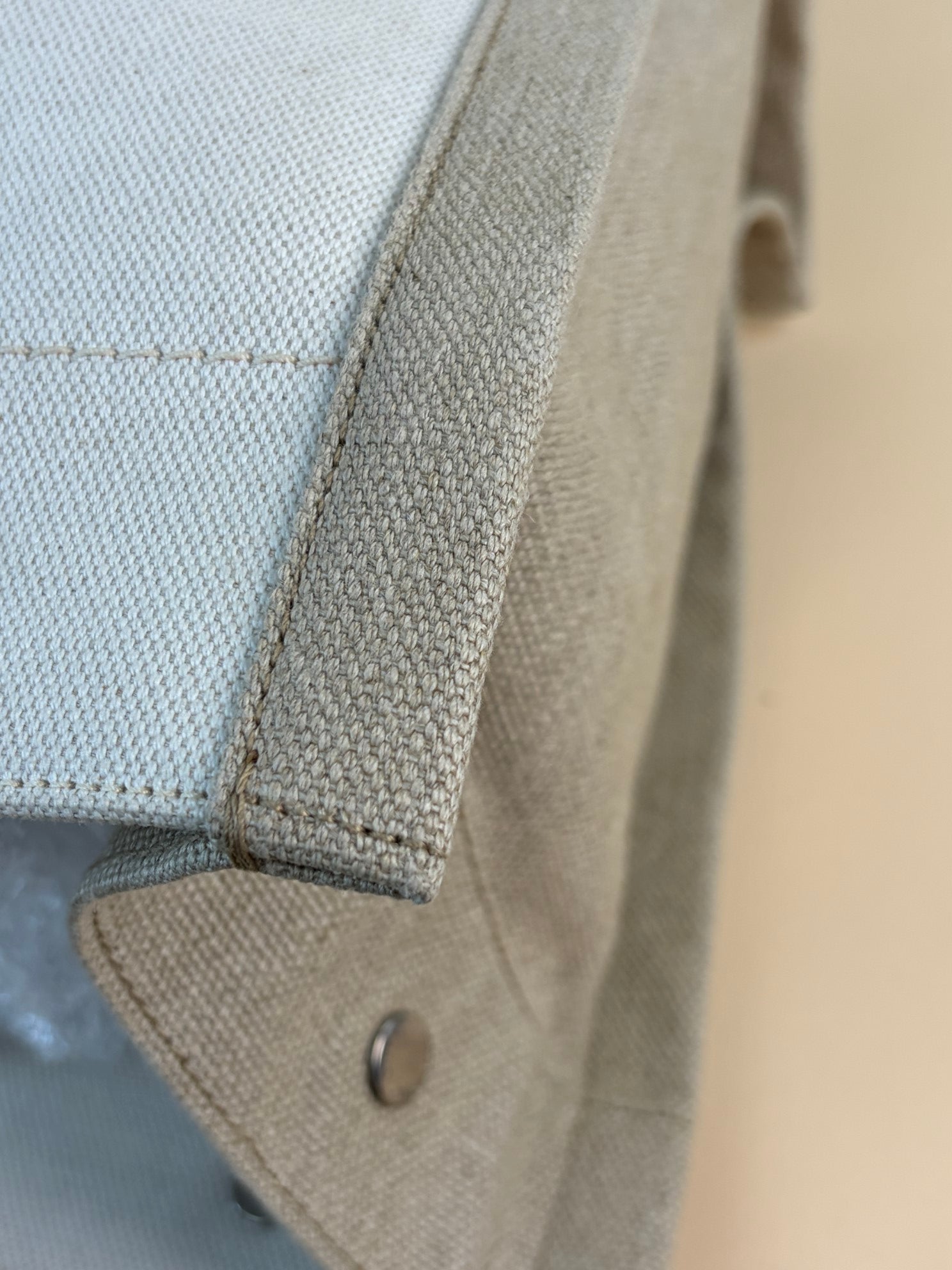 YSL Linen Small Rive Gauche Tote Bag