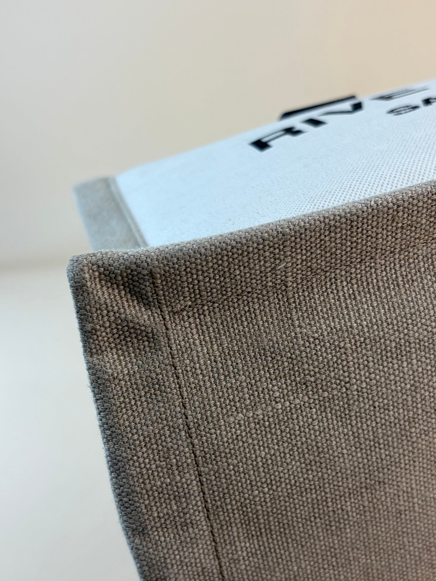 YSL Linen Small Rive Gauche Tote Bag