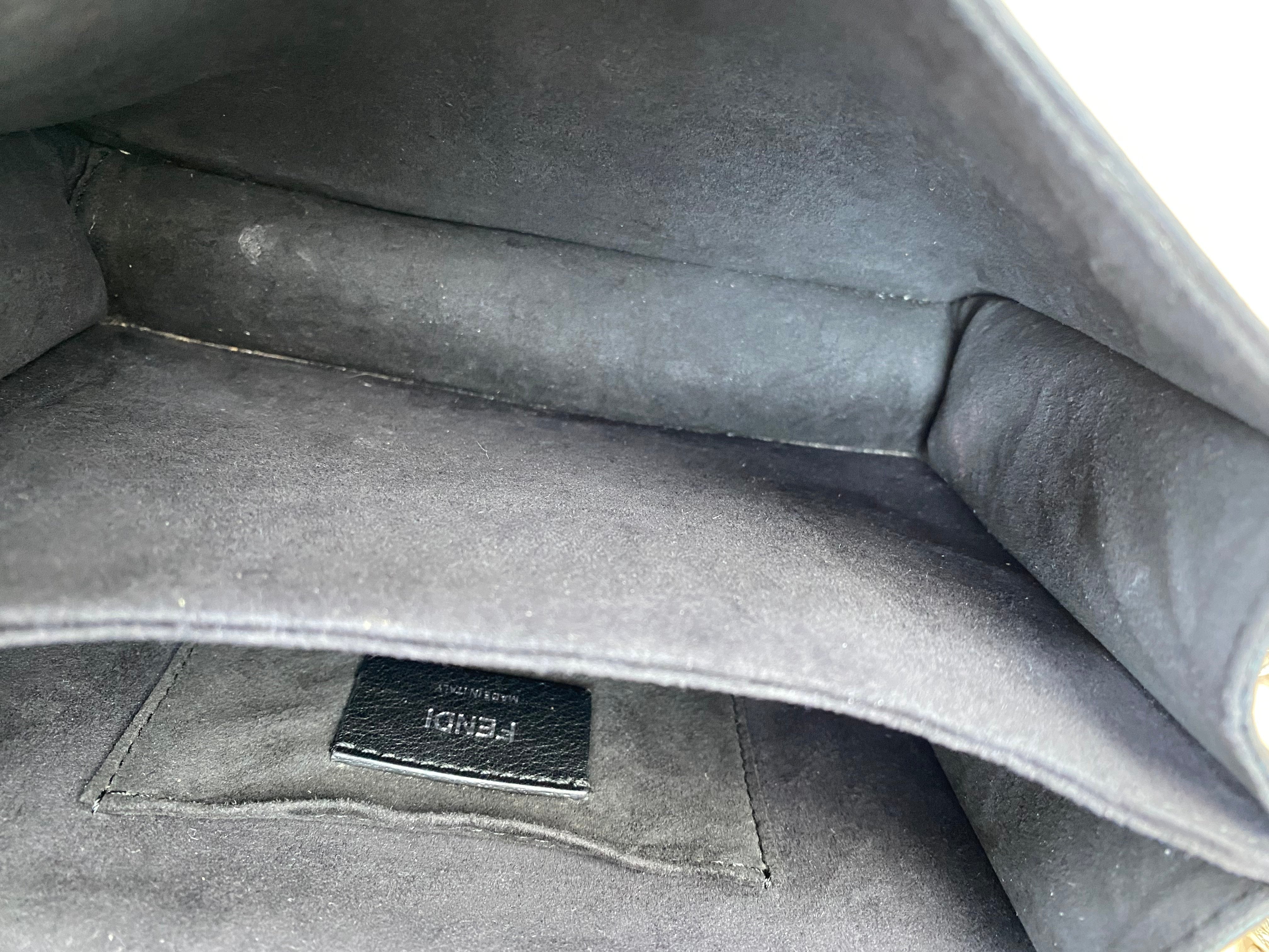 Fendi Black Mini Kan I Shoulder Bag-handbag-Fendi-The Closet Egypt