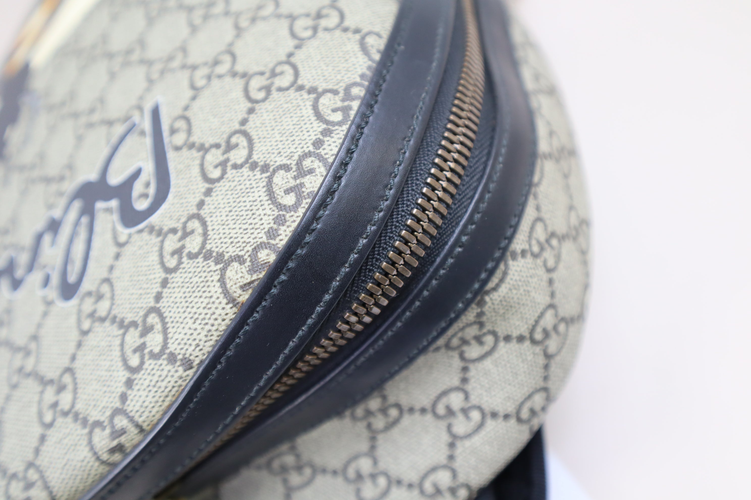 Gucci Black Supreme GG Bee Print Backpack Bag