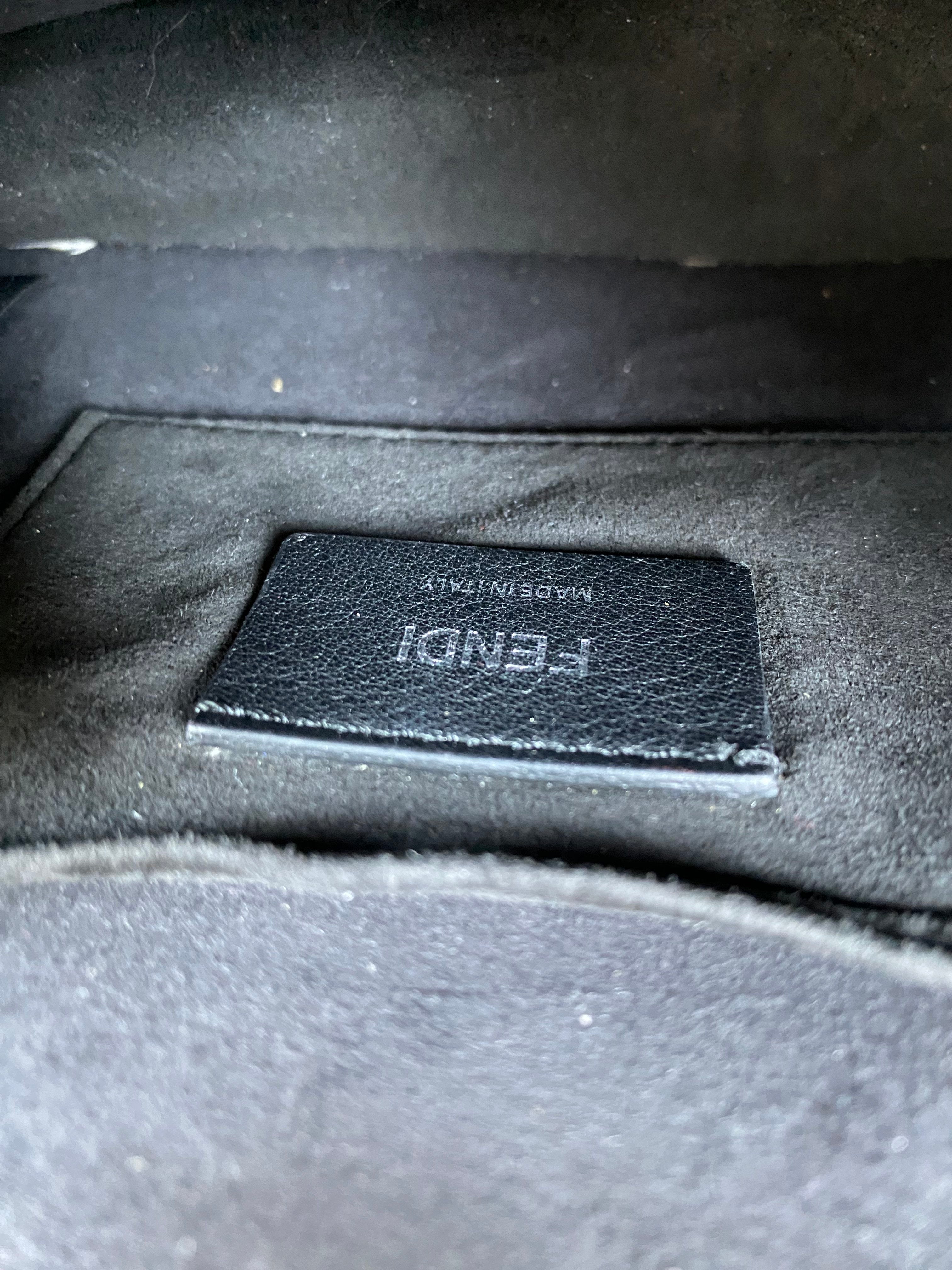 Fendi Black Mini Kan I Shoulder Bag