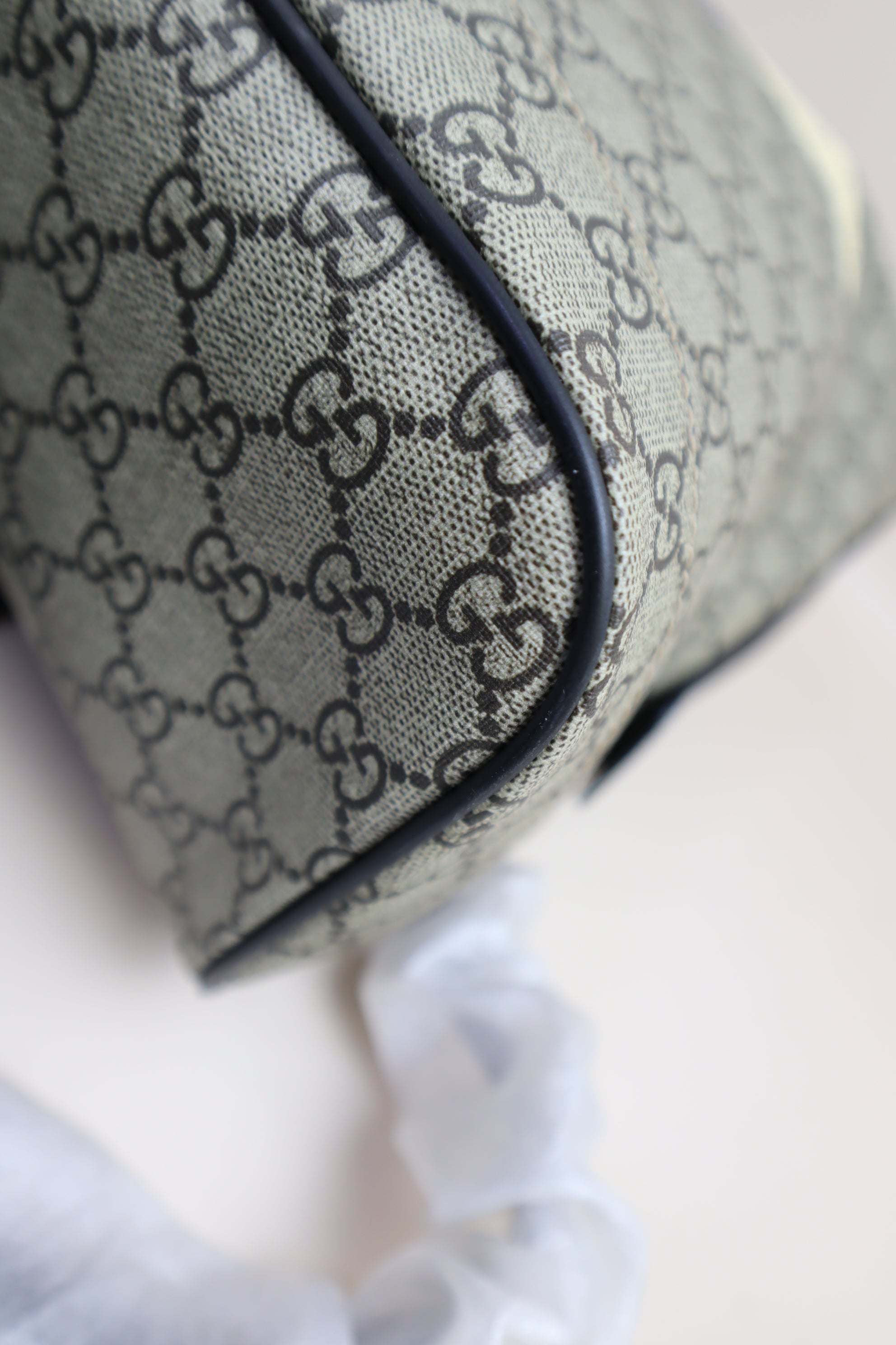 Gucci Black Supreme GG Bee Print Backpack Bag