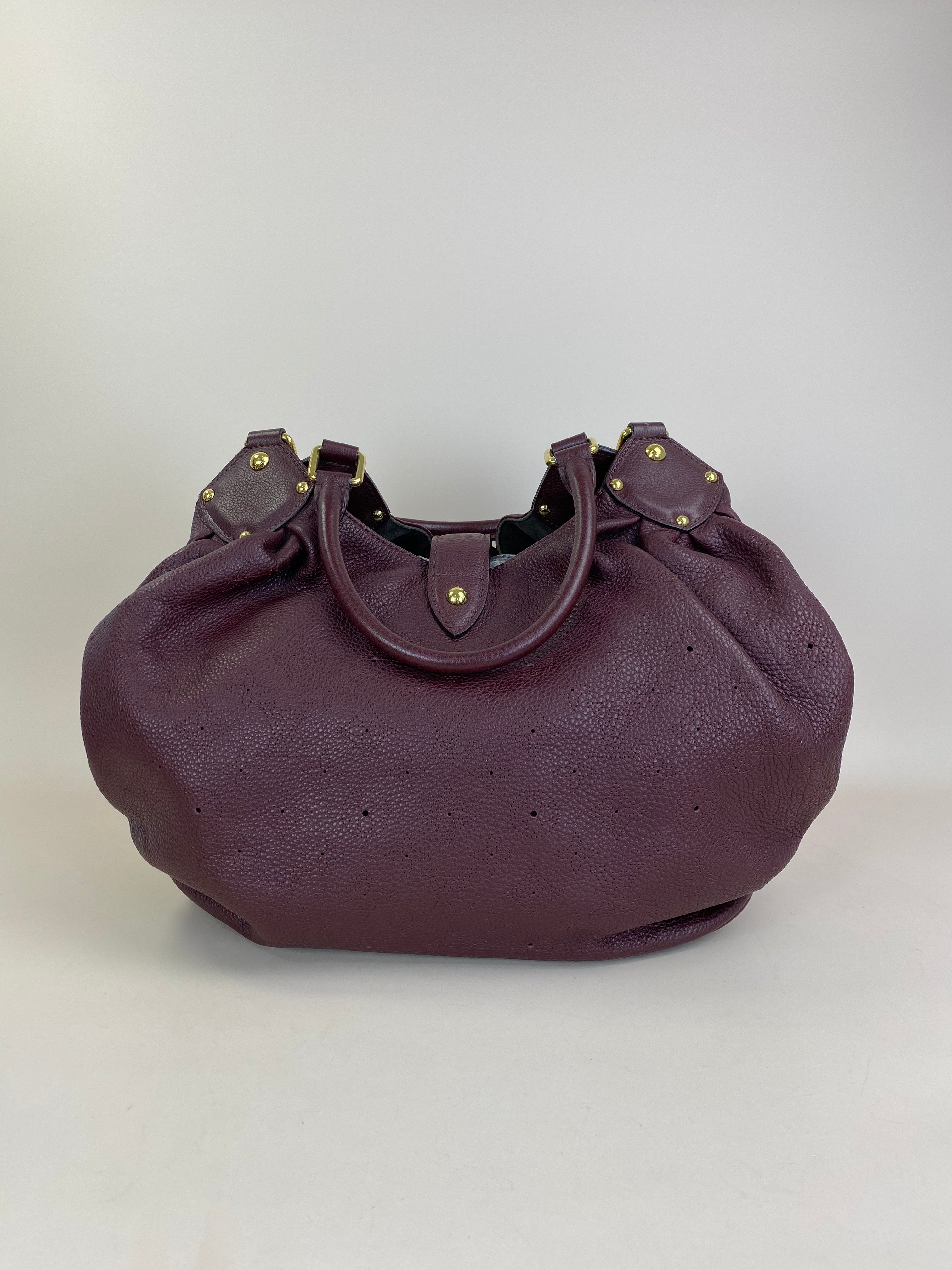 Louis Vuitton Burgundy Mahina Bordeaux Mini Lin Shoulder Bag