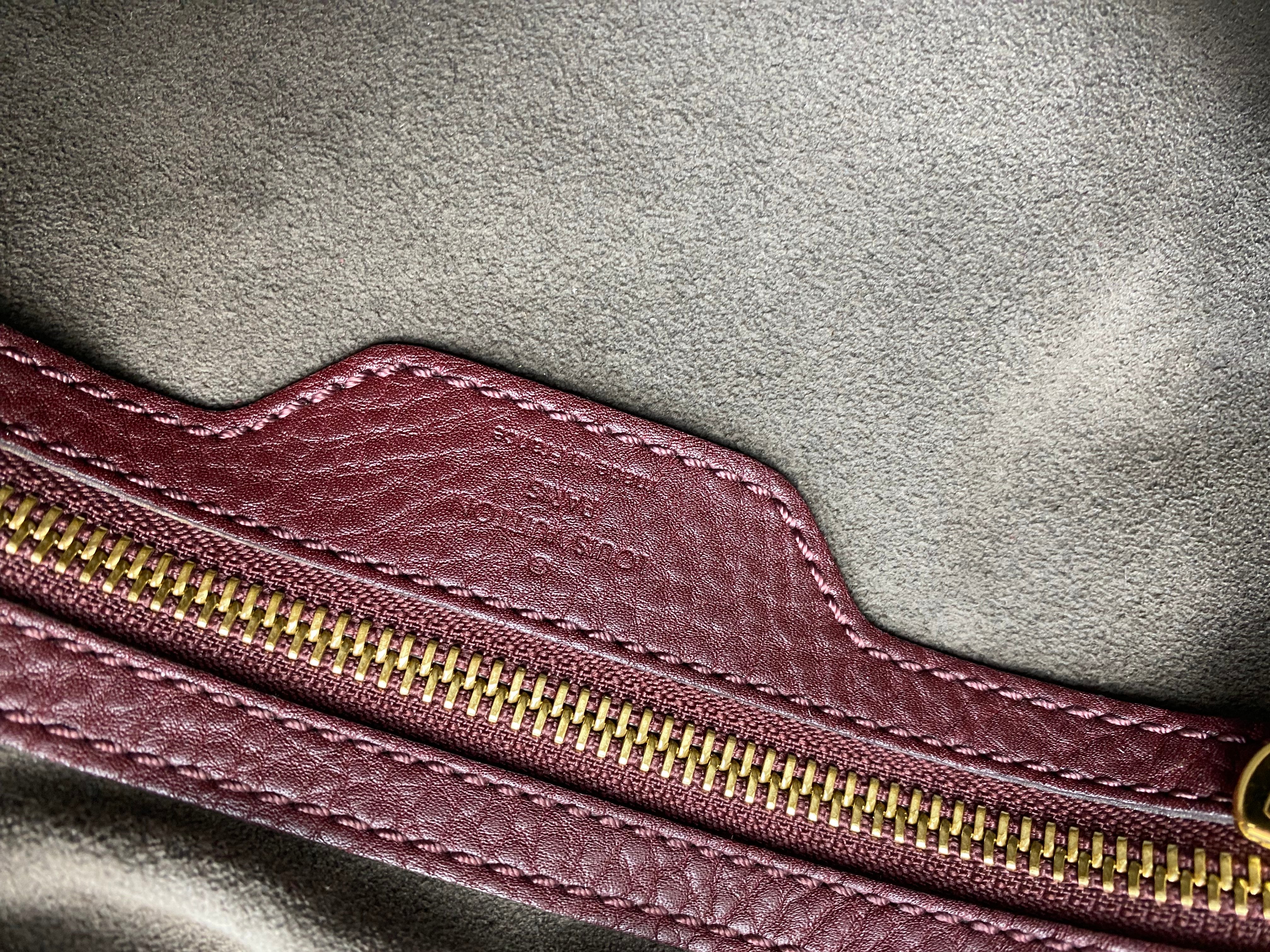 Louis Vuitton Burgundy Mahina Bordeaux Mini Lin Shoulder Bag
