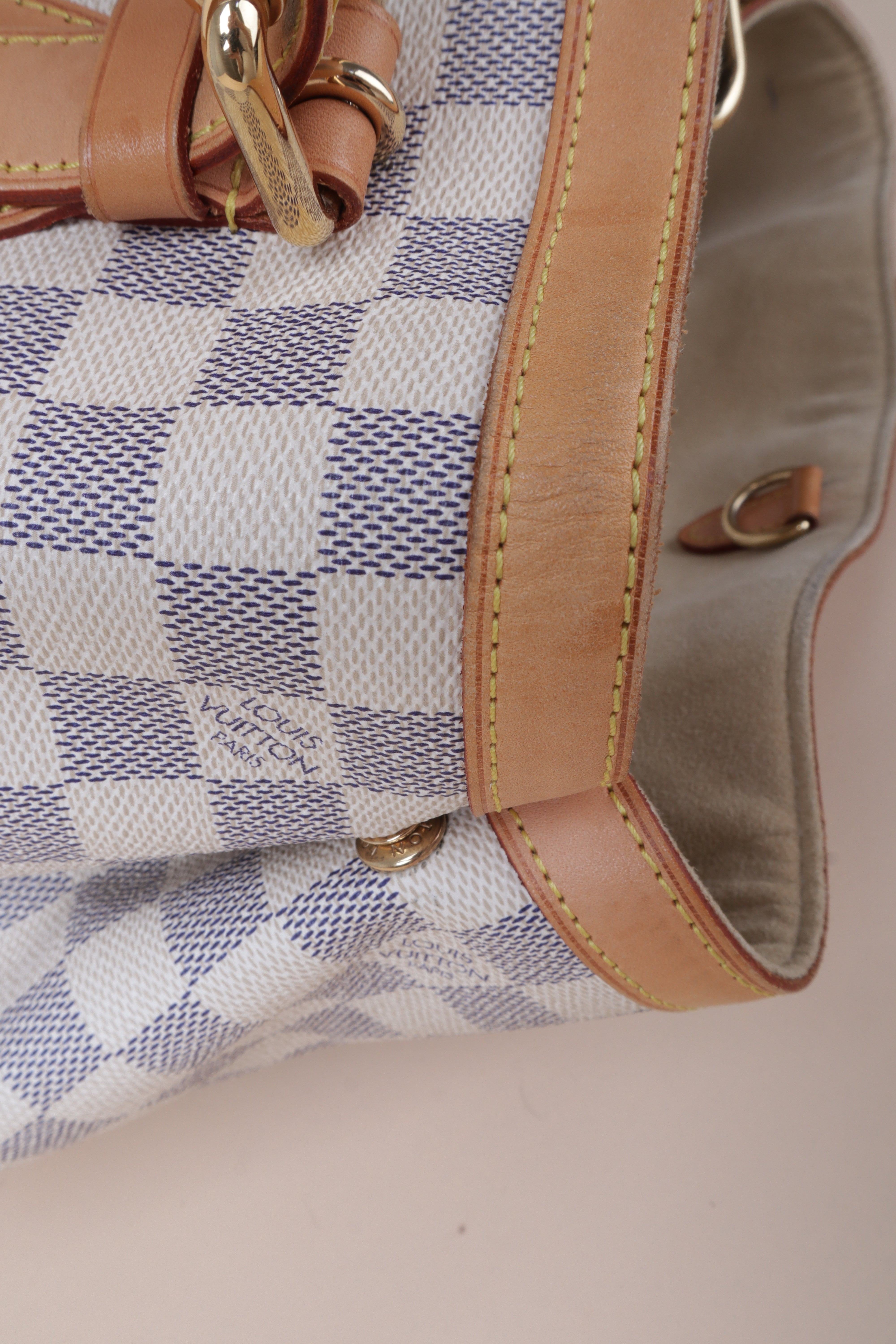 LOUIS VUITTON Damier Azur Hampstead shoulder bag