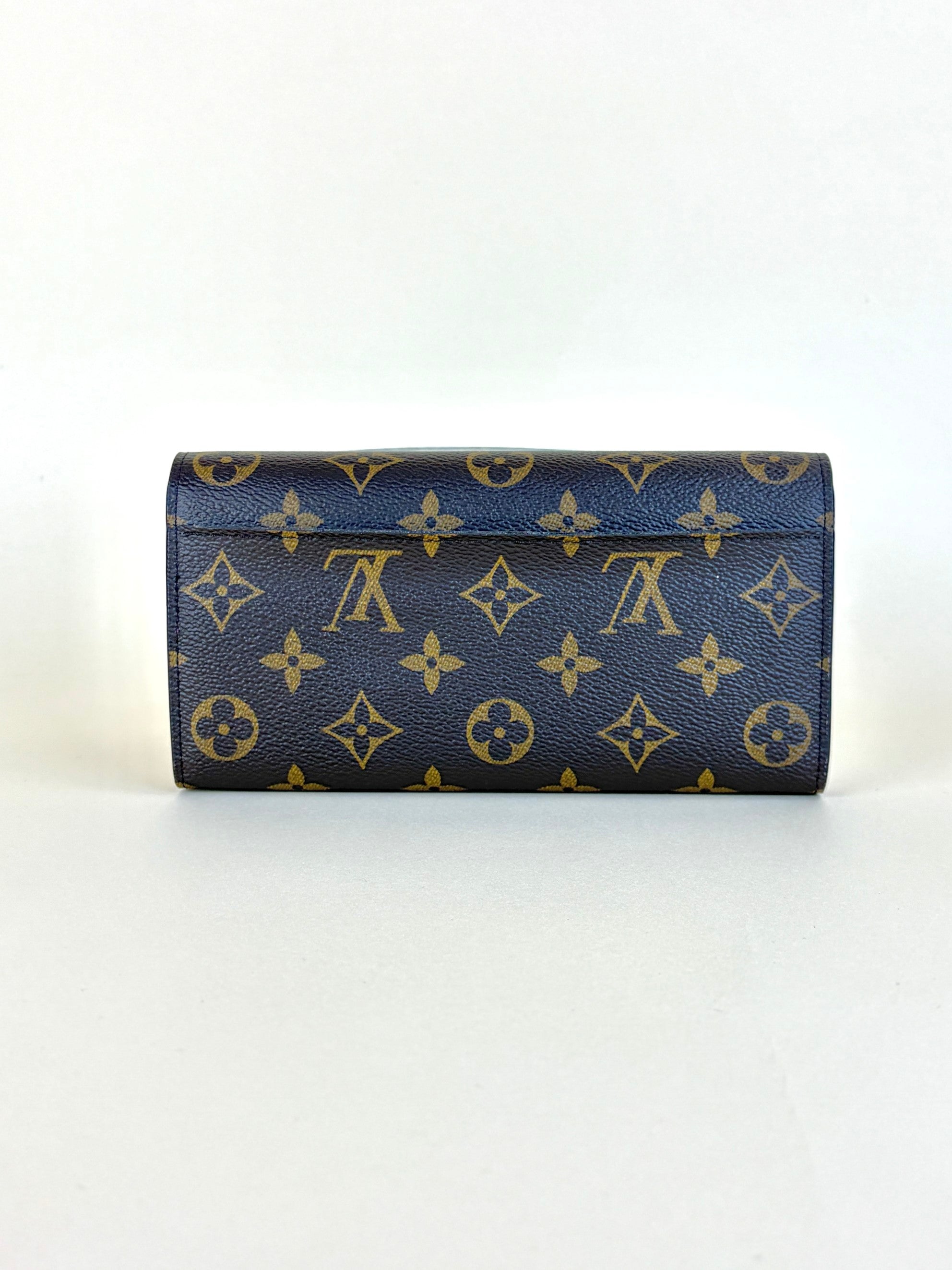 Louis Vuitton fuchsia calfskin and Monogram canvas Sarah