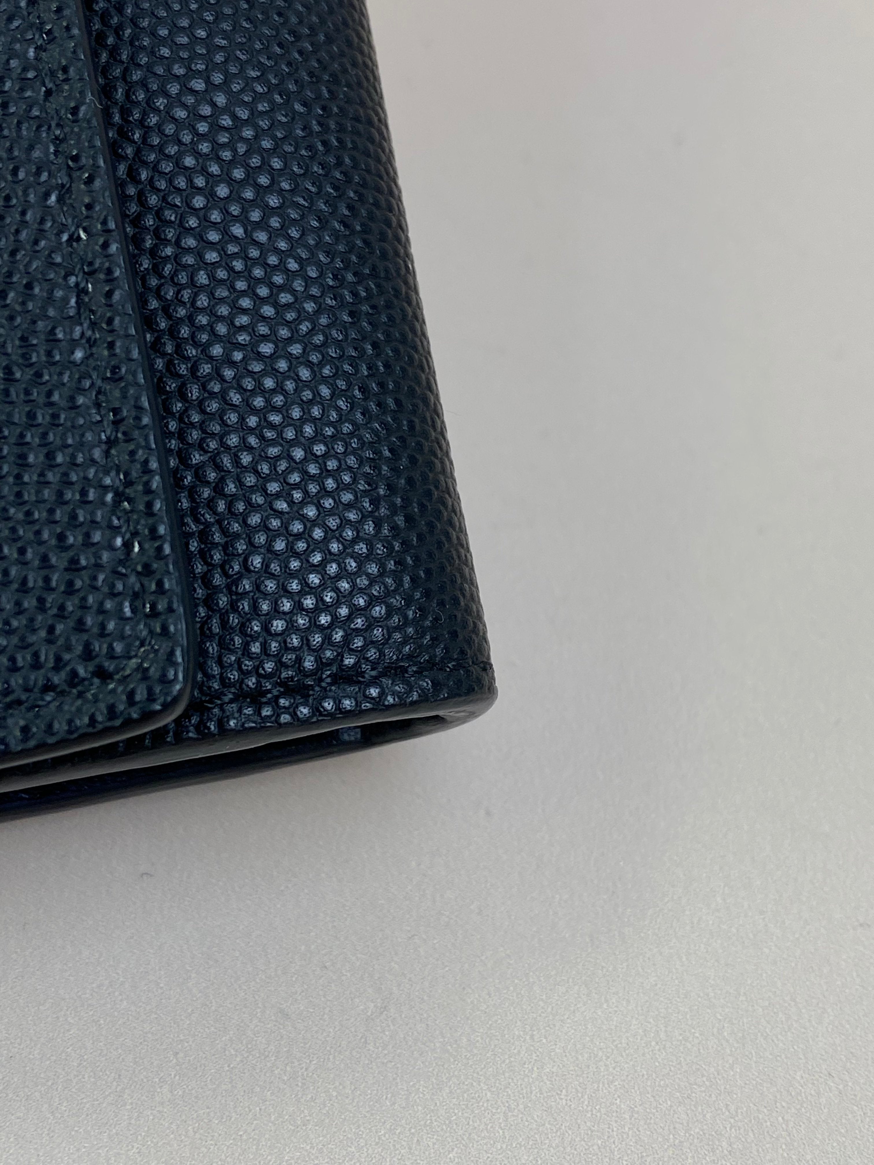 Burberry Black TB Flap Long Wallet