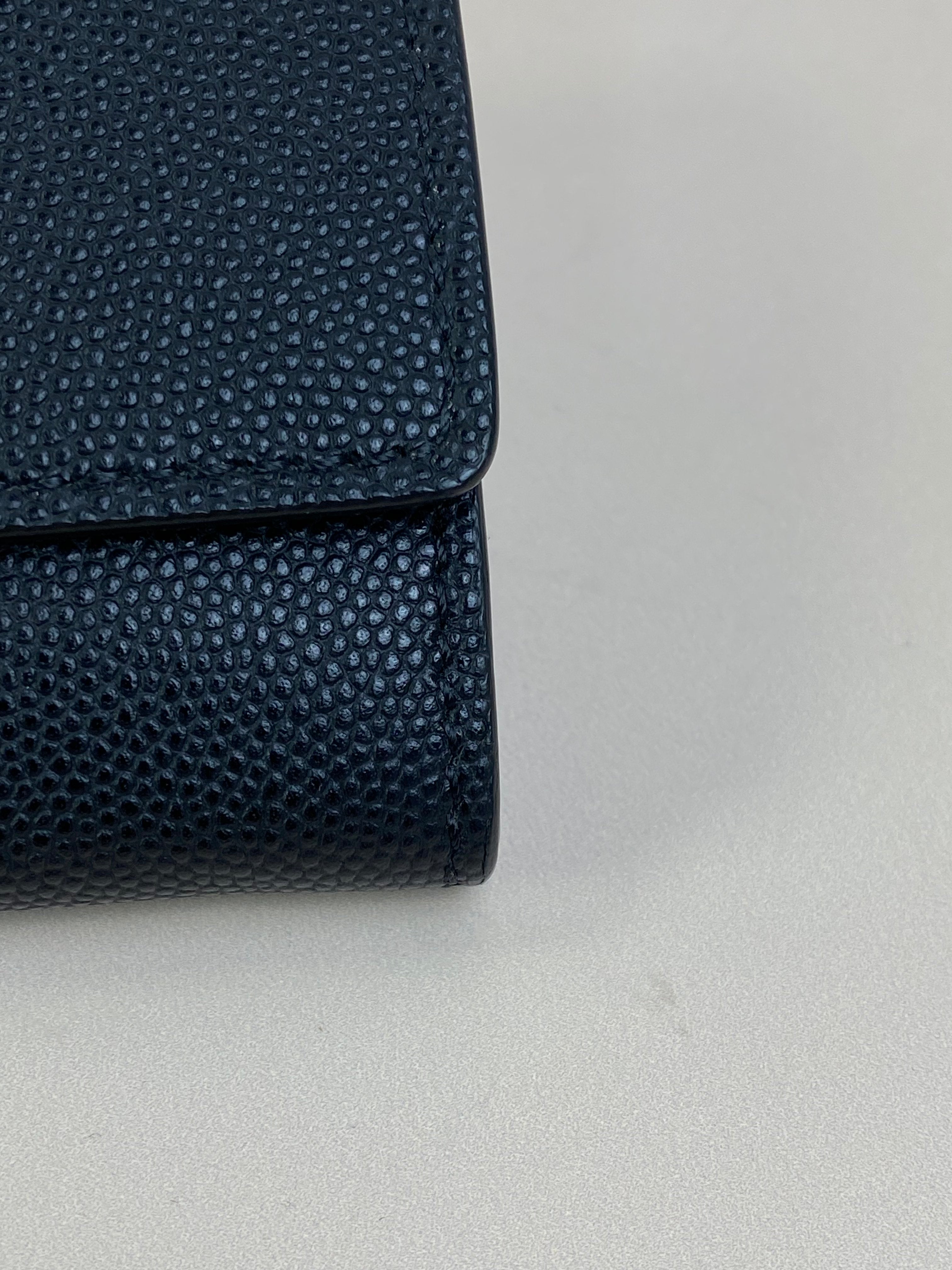 Burberry Black TB Flap Long Wallet