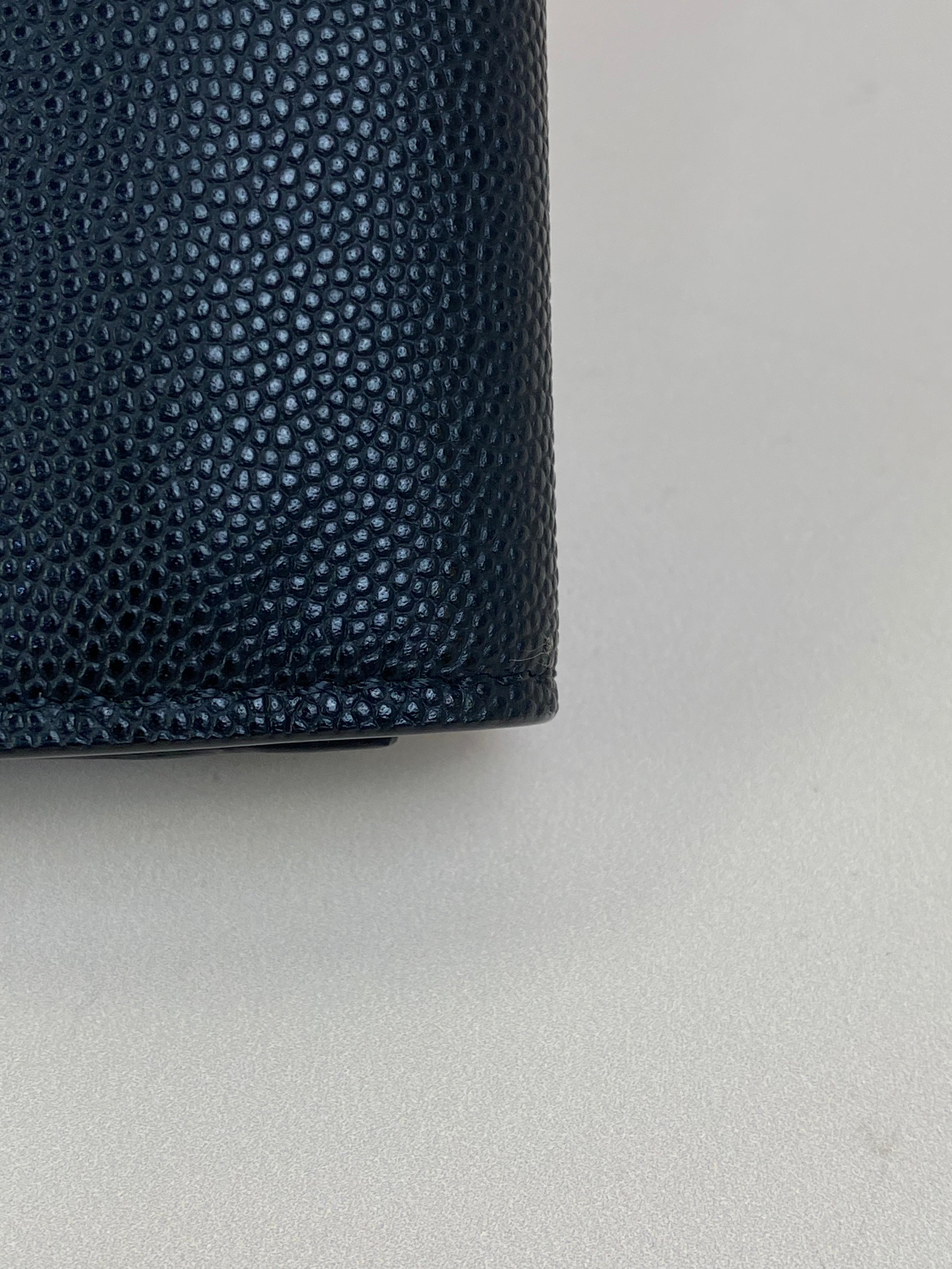 Burberry Black TB Flap Long Wallet