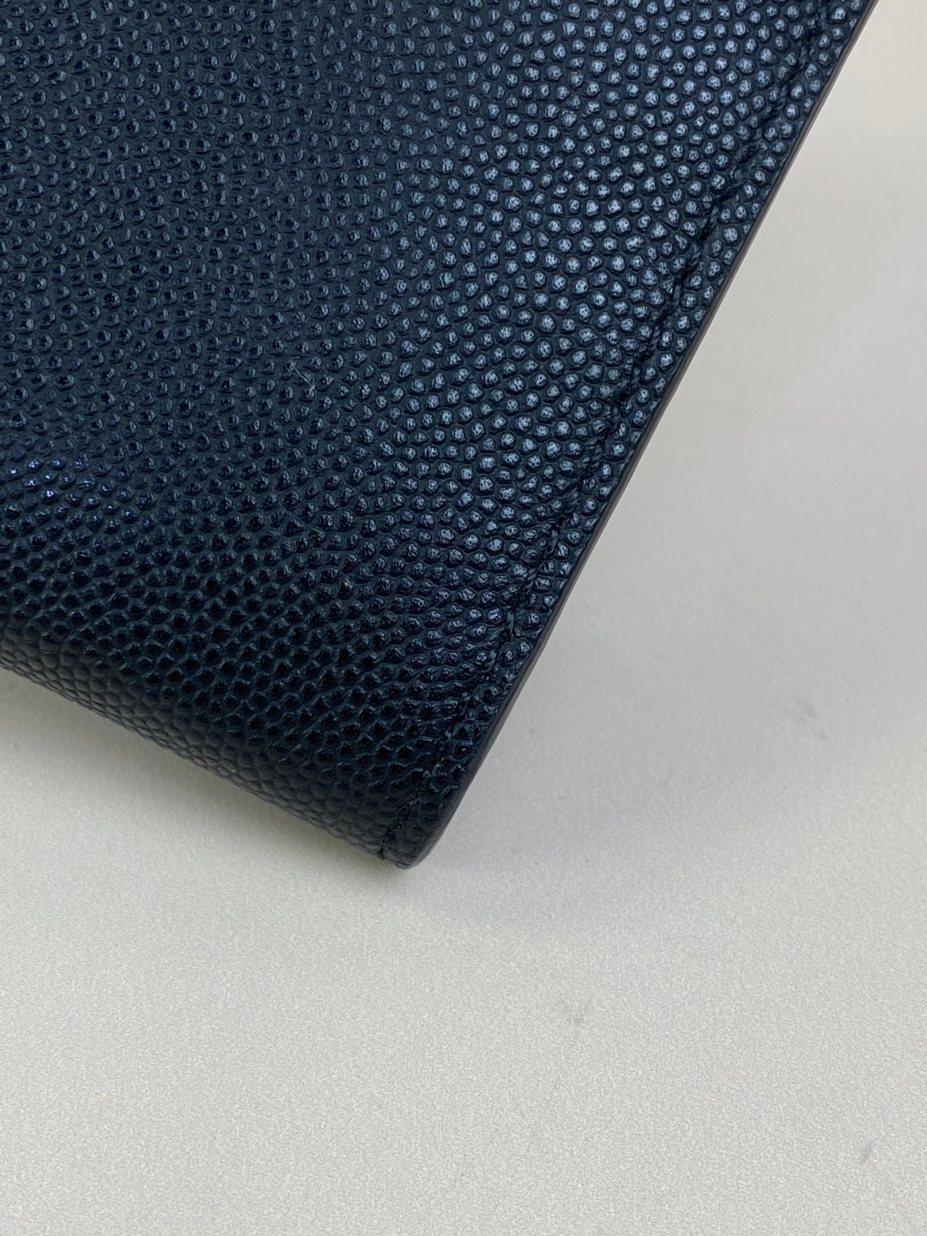 Burberry Black TB Flap Long Wallet