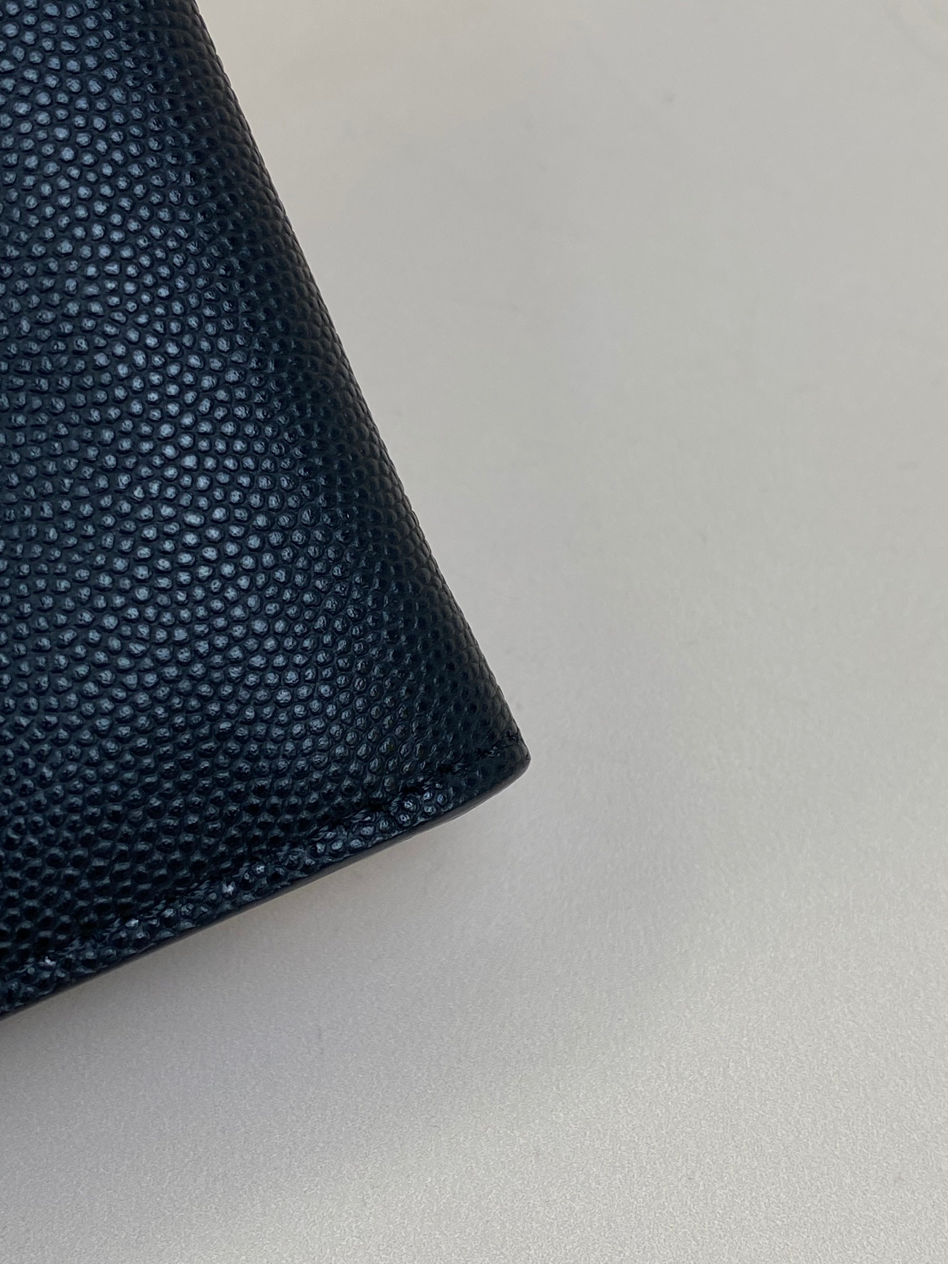 Burberry Black TB Flap Long Wallet