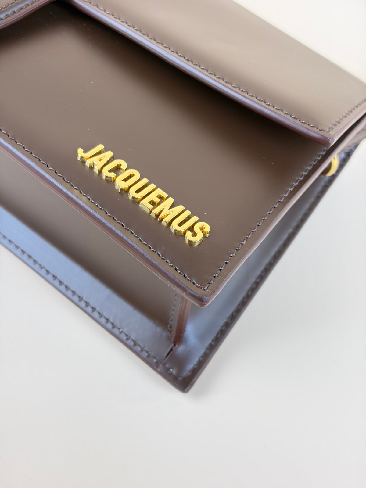 JACQUEMUS the long bambino brown bag