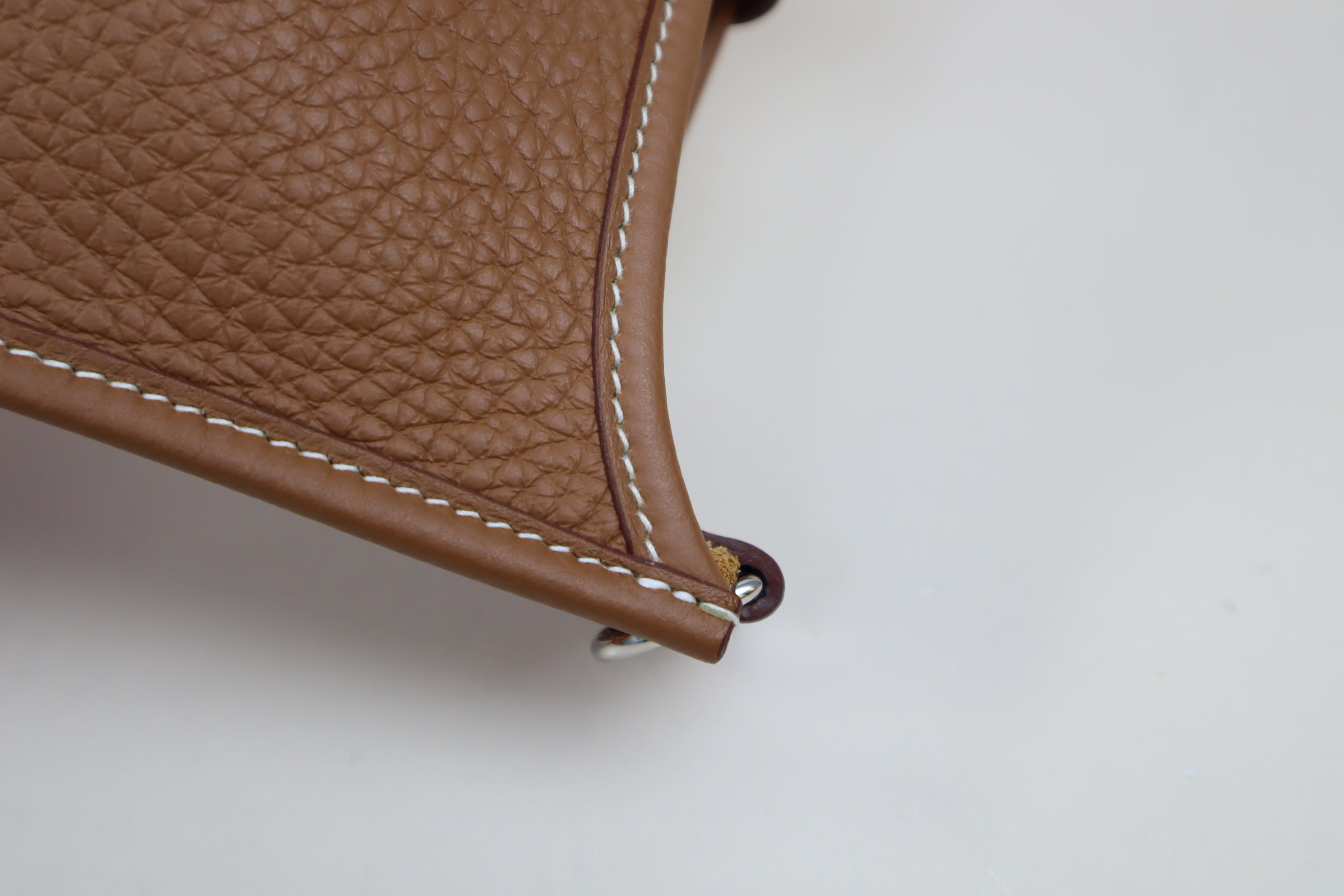 Hermes Gold Taurillon Mini Evelyne Bag