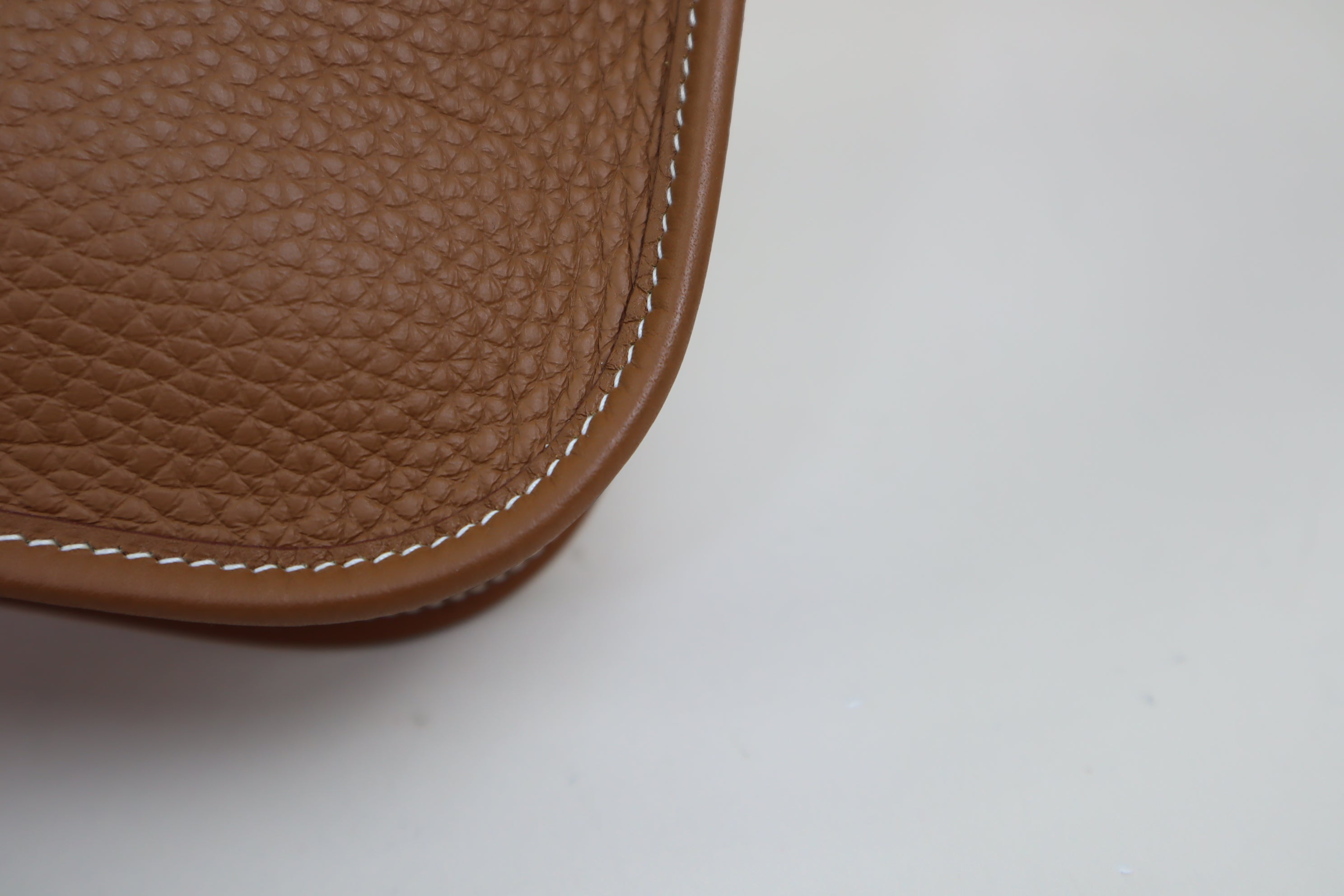 Hermes Gold Taurillon Mini Evelyne Bag