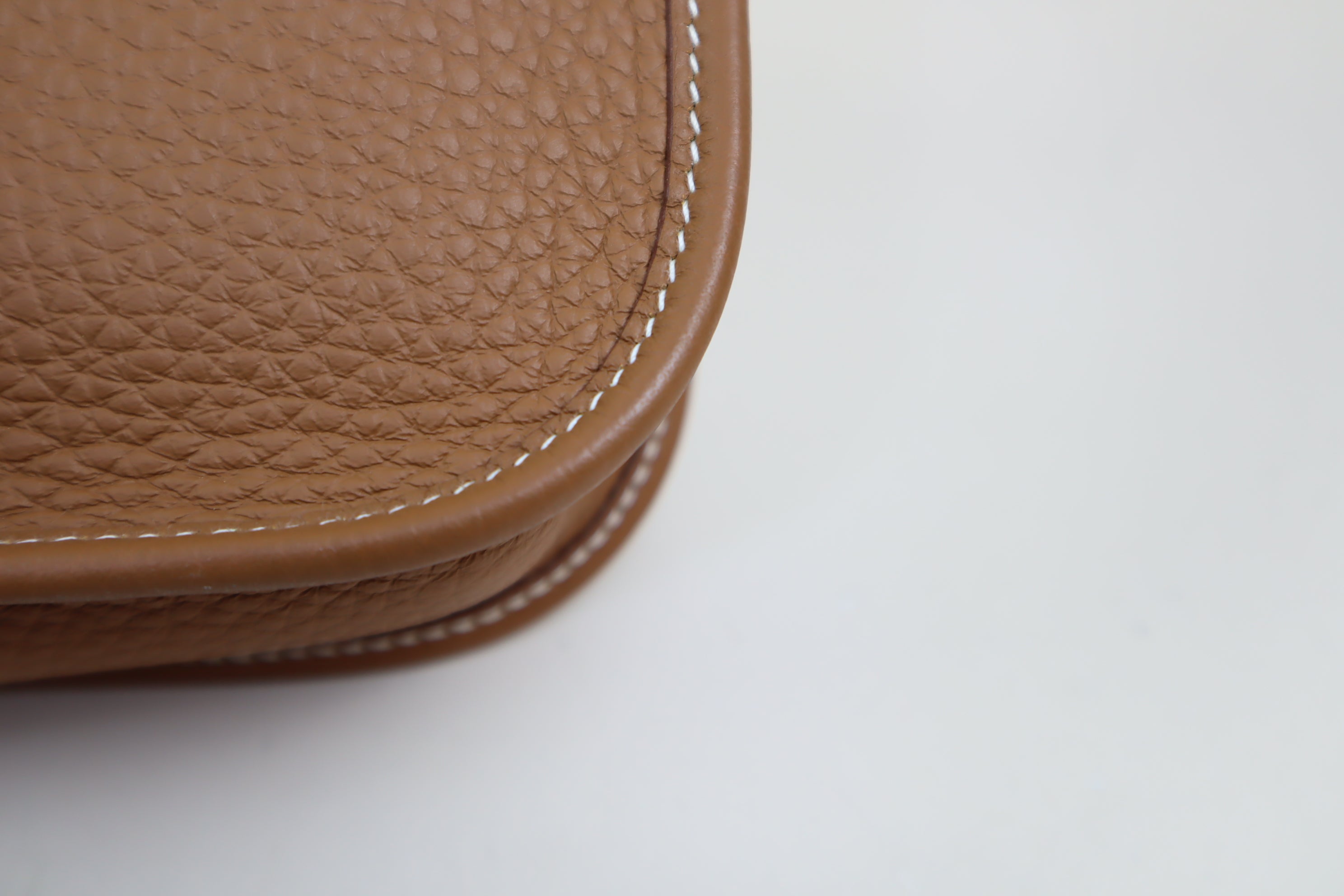 Hermes Gold Taurillon Mini Evelyne Bag