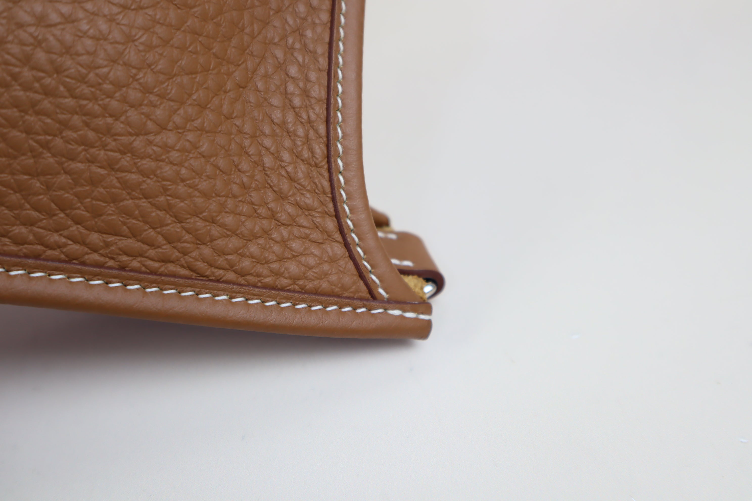 Hermes Gold Taurillon Mini Evelyne Bag