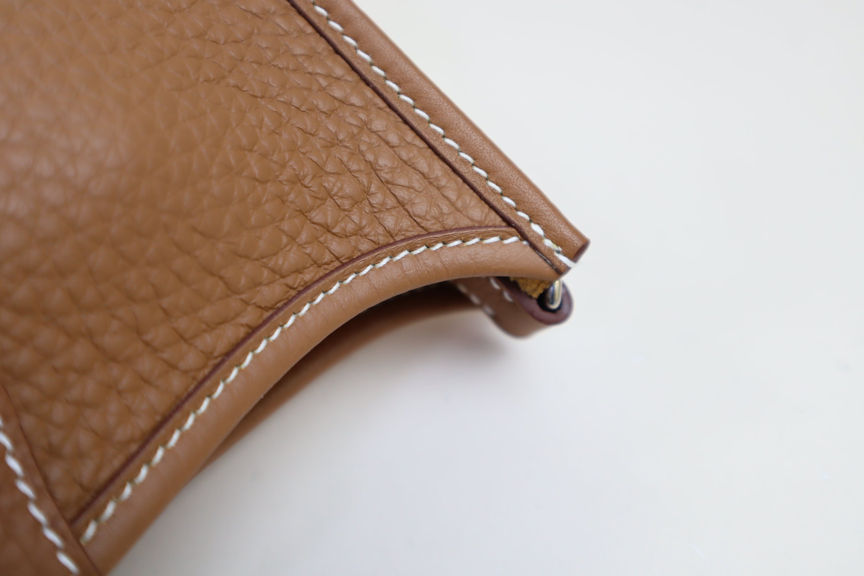 Hermes Gold Taurillon Mini Evelyne Bag