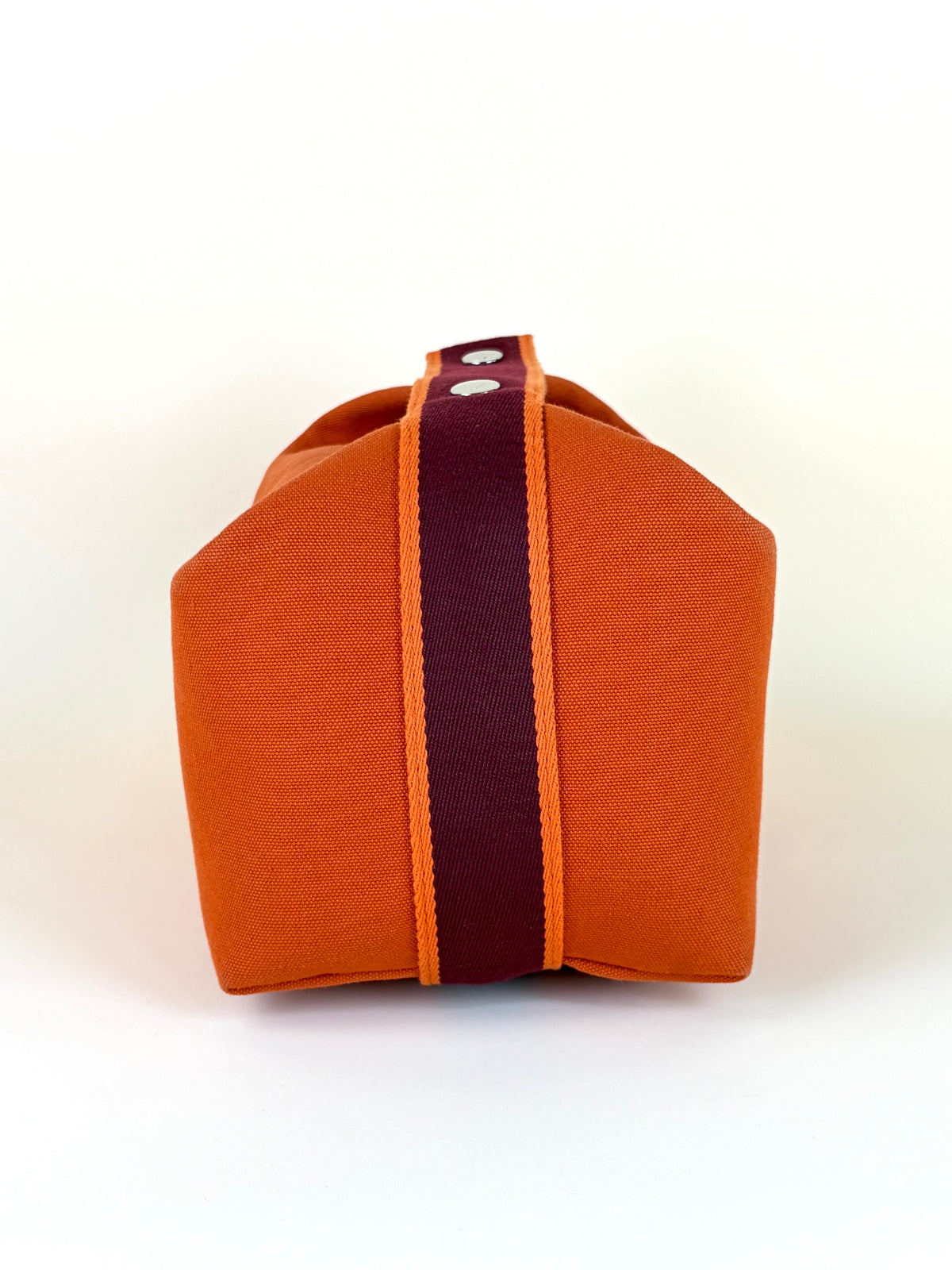 Hermes orange feu canvas Bride A Brac large case