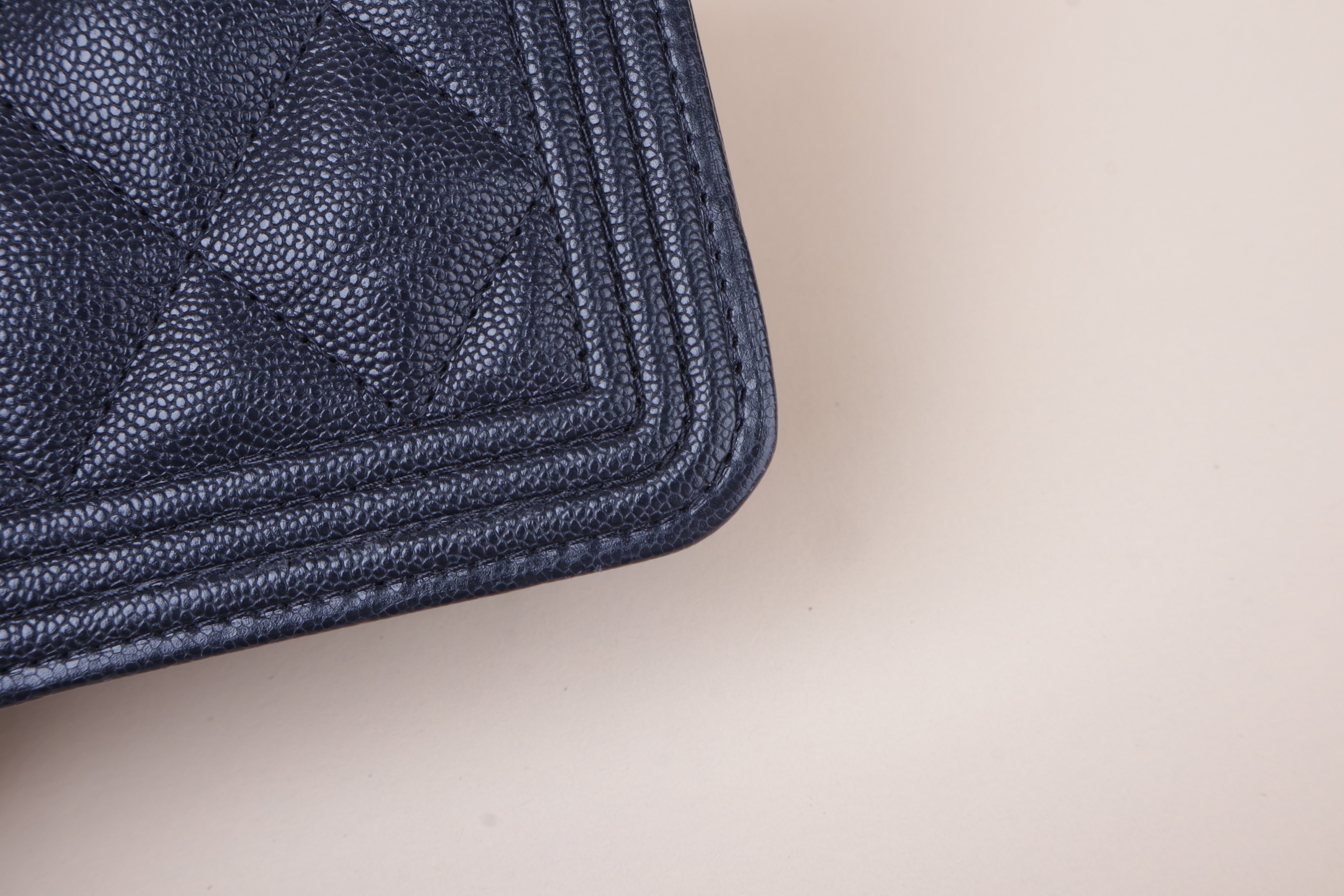 chanel black boy wallet on chain