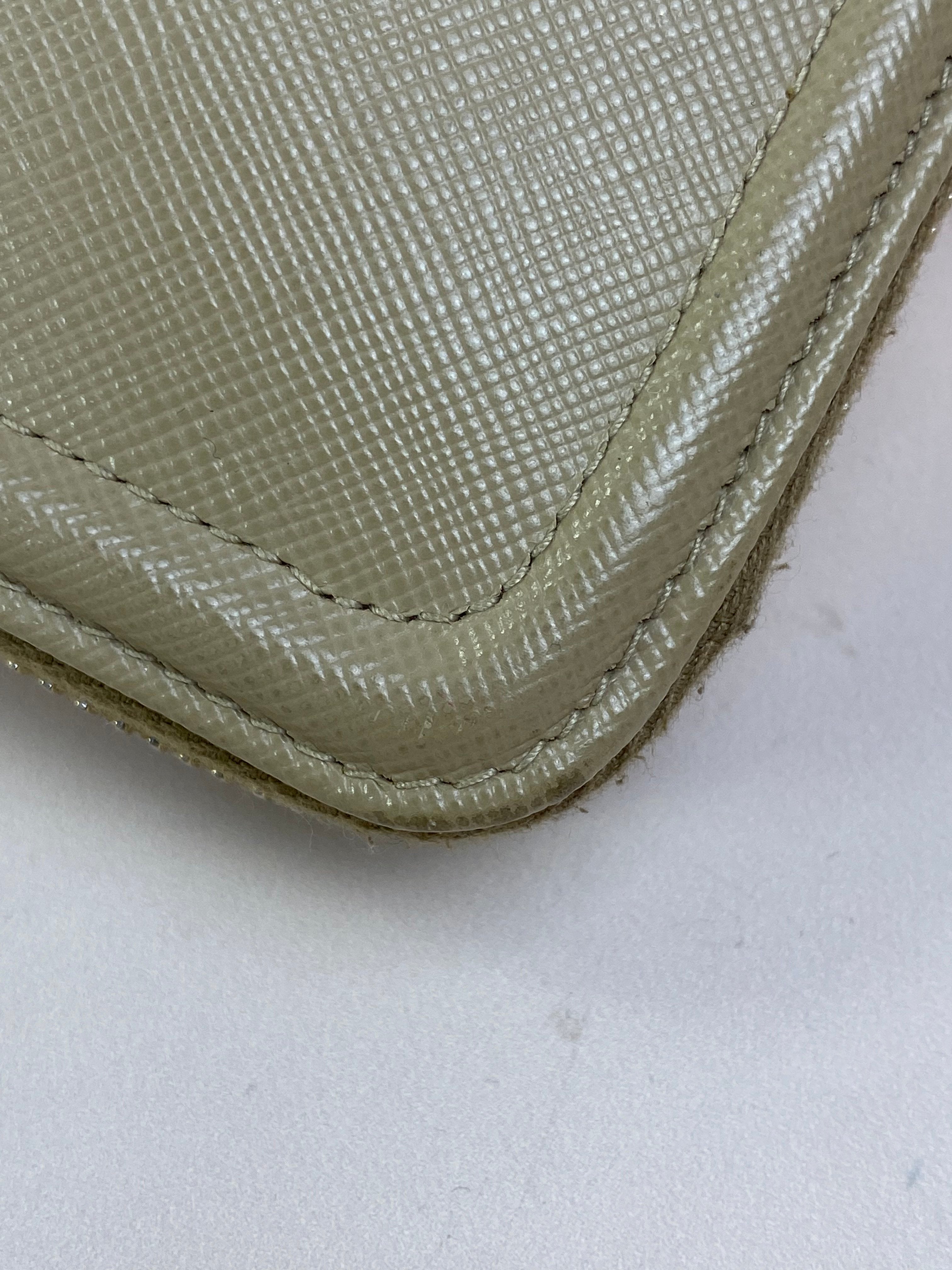 Prada Beige Large Zipped Long Wallet