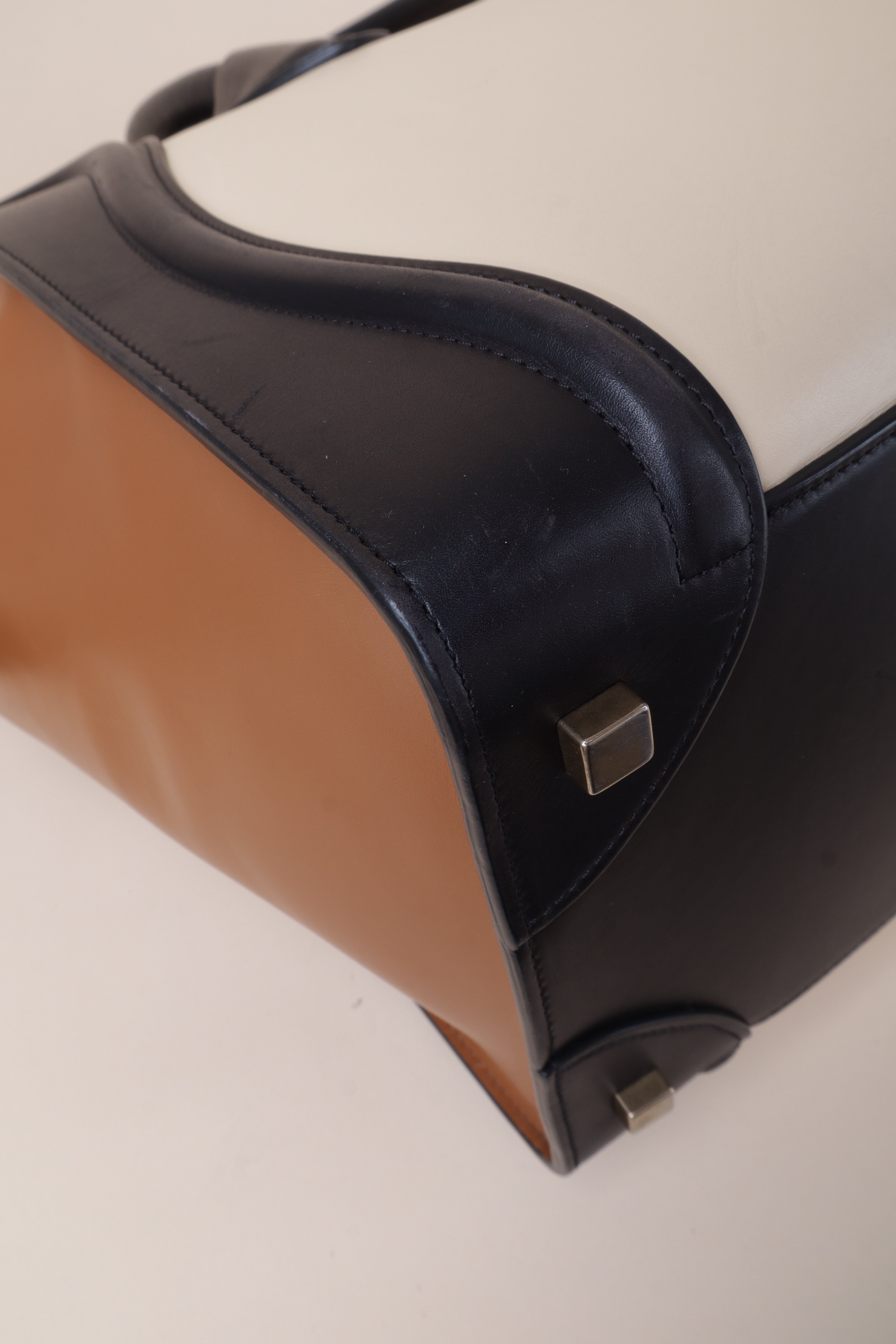 Celine mini luggage tote bag multi color