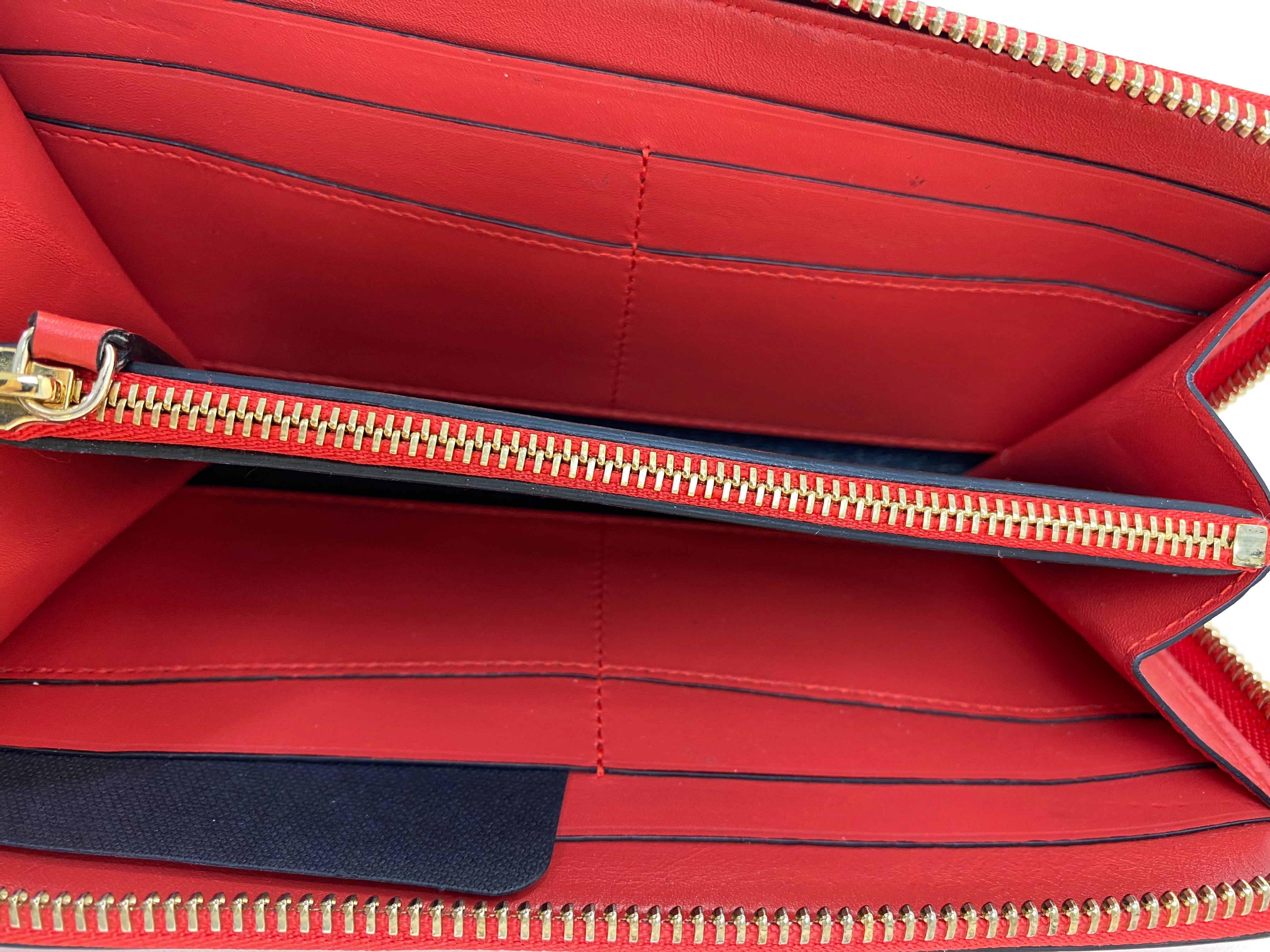 Bvlgari Red Serpenti Round Zip Long Wallet-Wallet-Bvlgari-The Closet Egypt