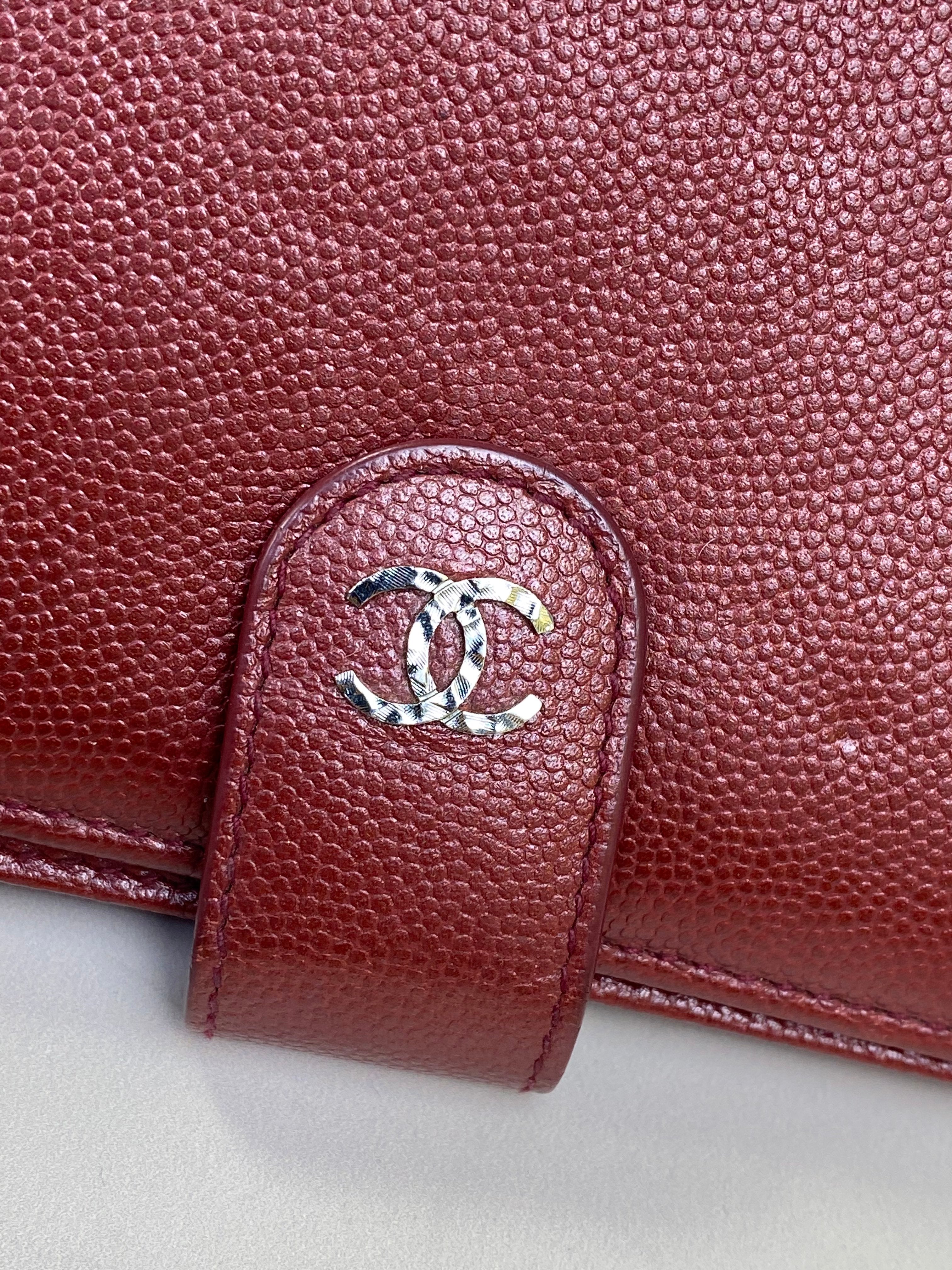 Chanel Red Fold Long Wallet