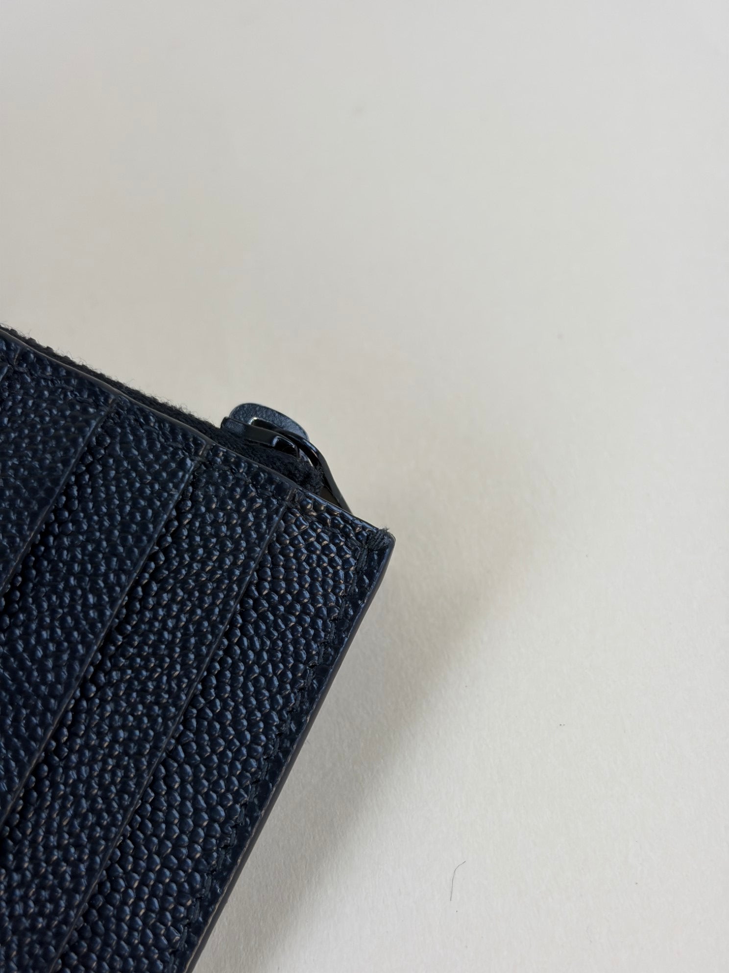 YSL cardholder black leather