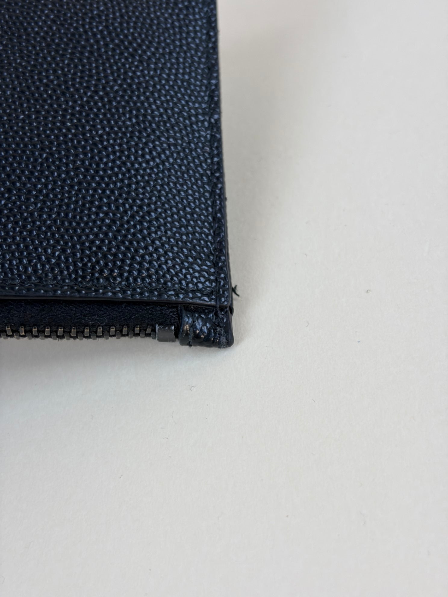 YSL cardholder black leather