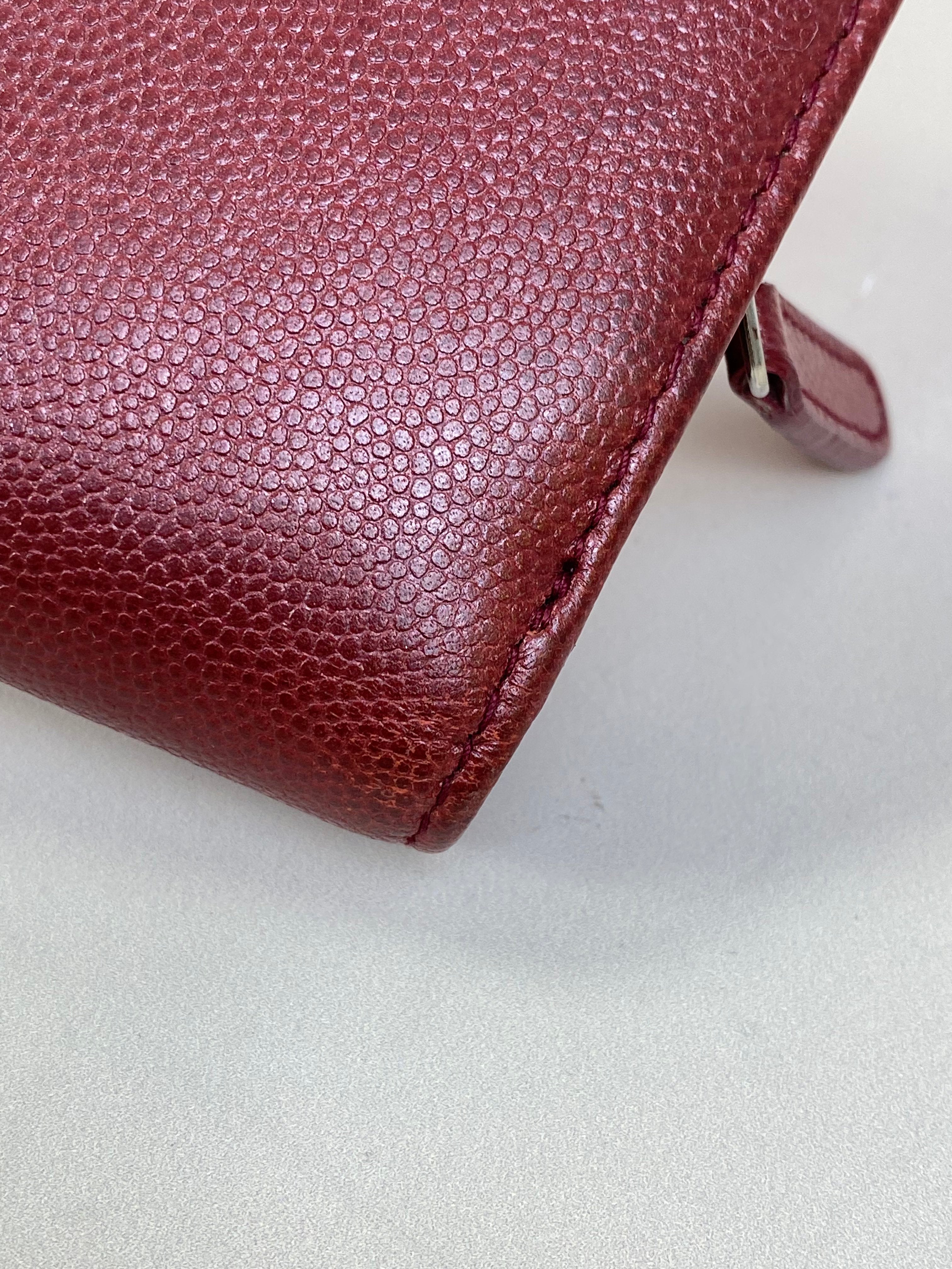 Chanel Red Fold Long Wallet