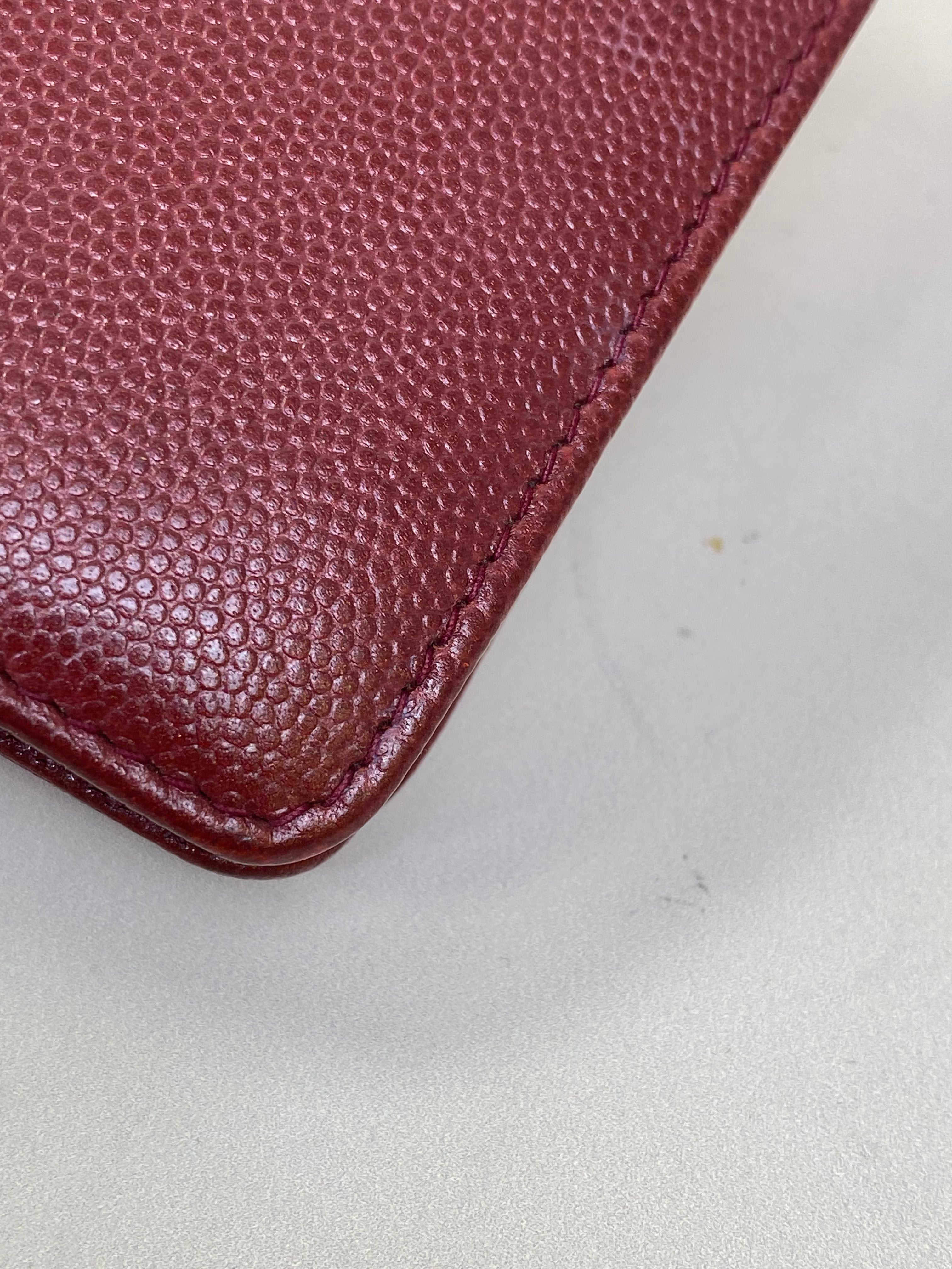 Chanel Red Fold Long Wallet