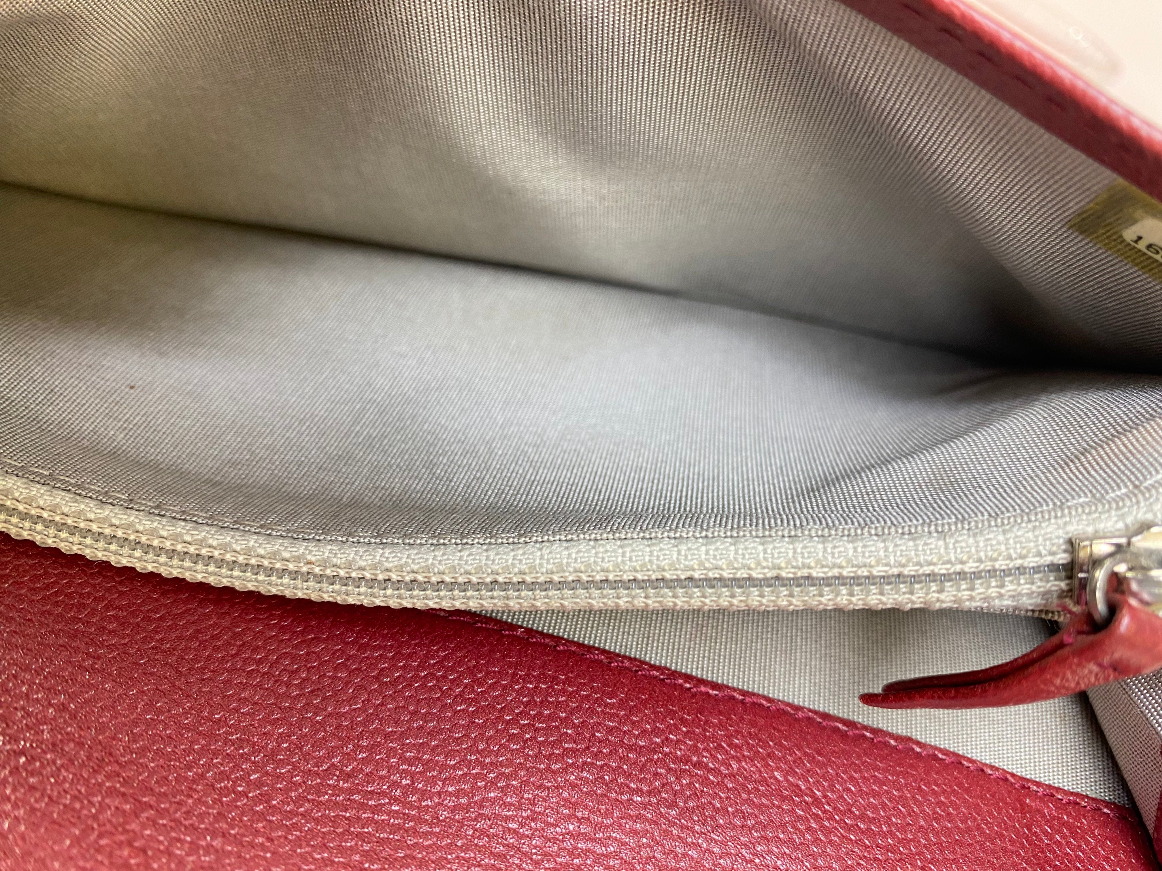 Chanel Red Fold Long Wallet