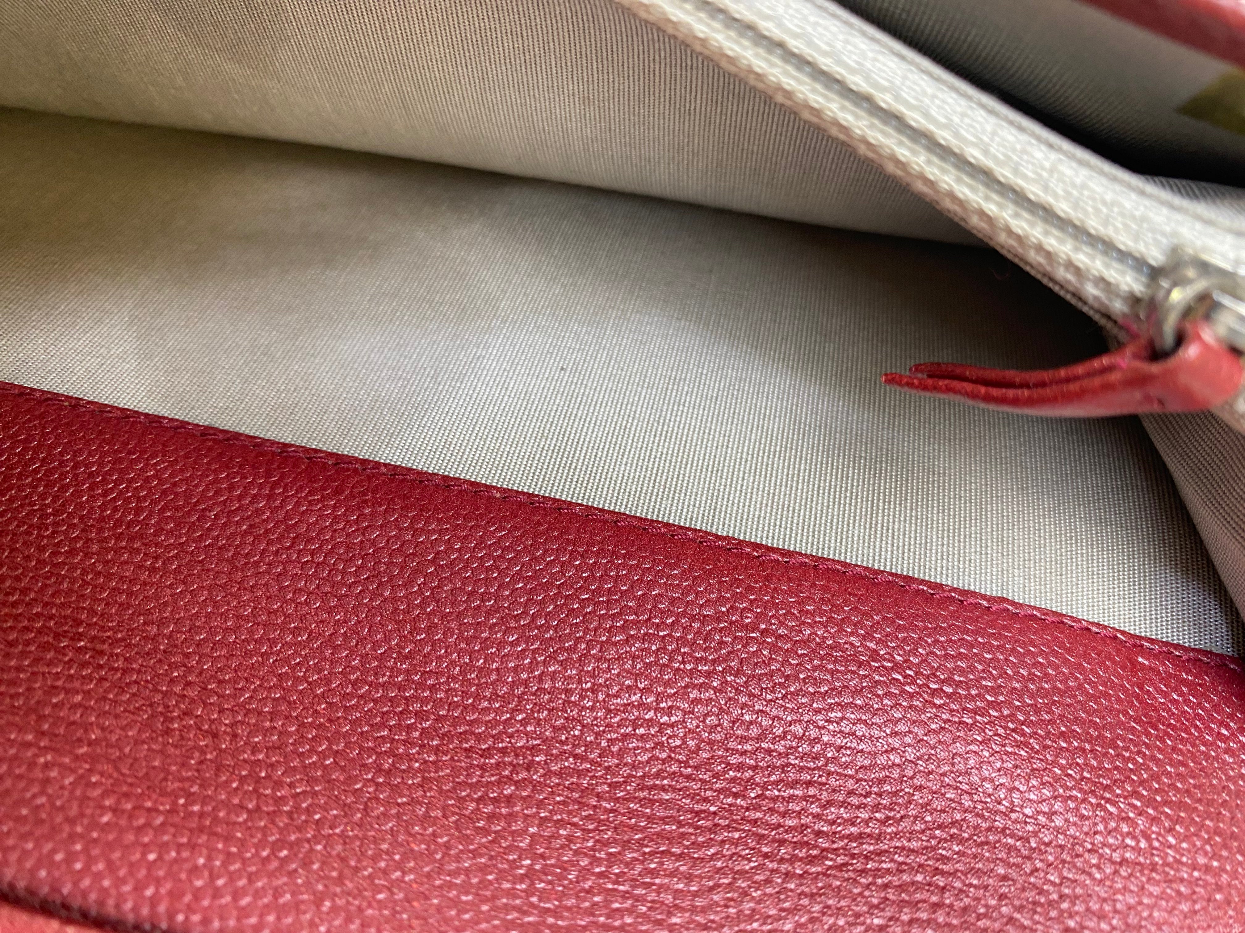 Chanel Red Fold Long Wallet