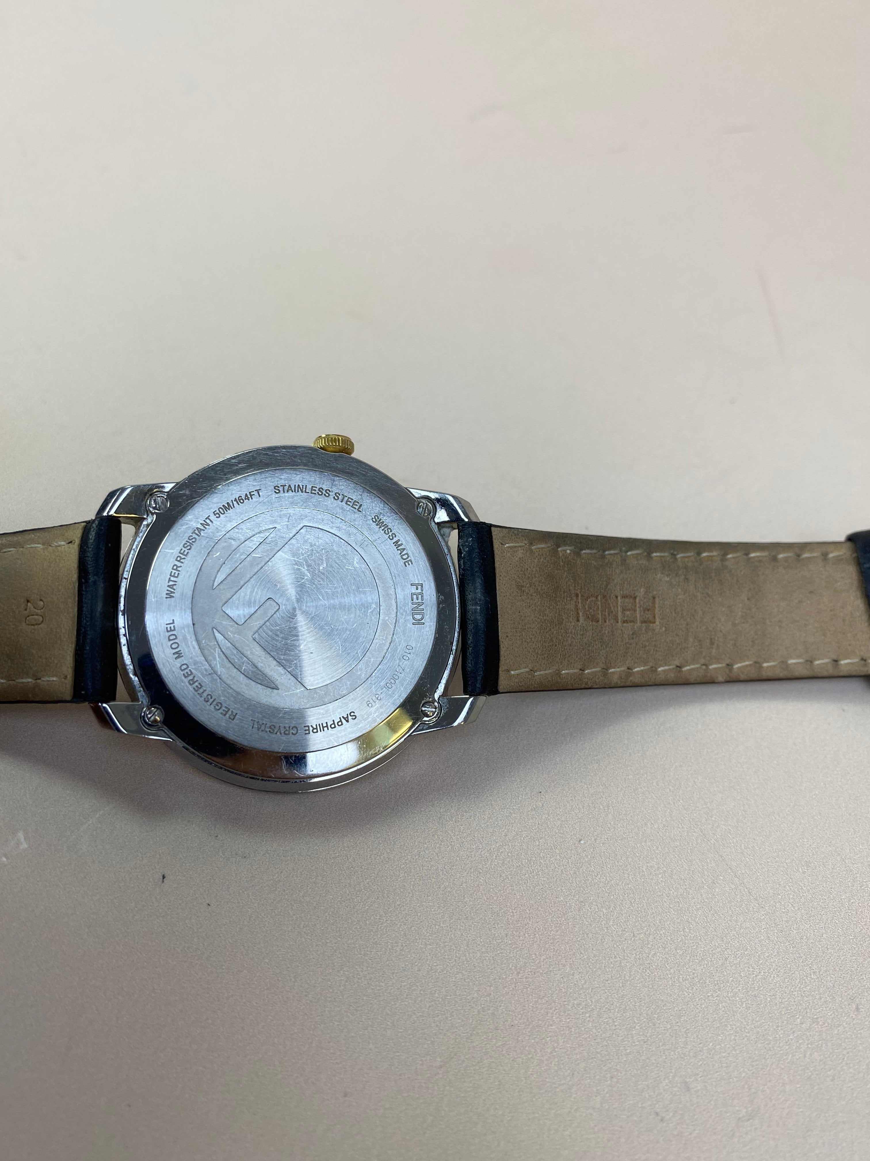 Fendi Black Runaway 40mm Watch