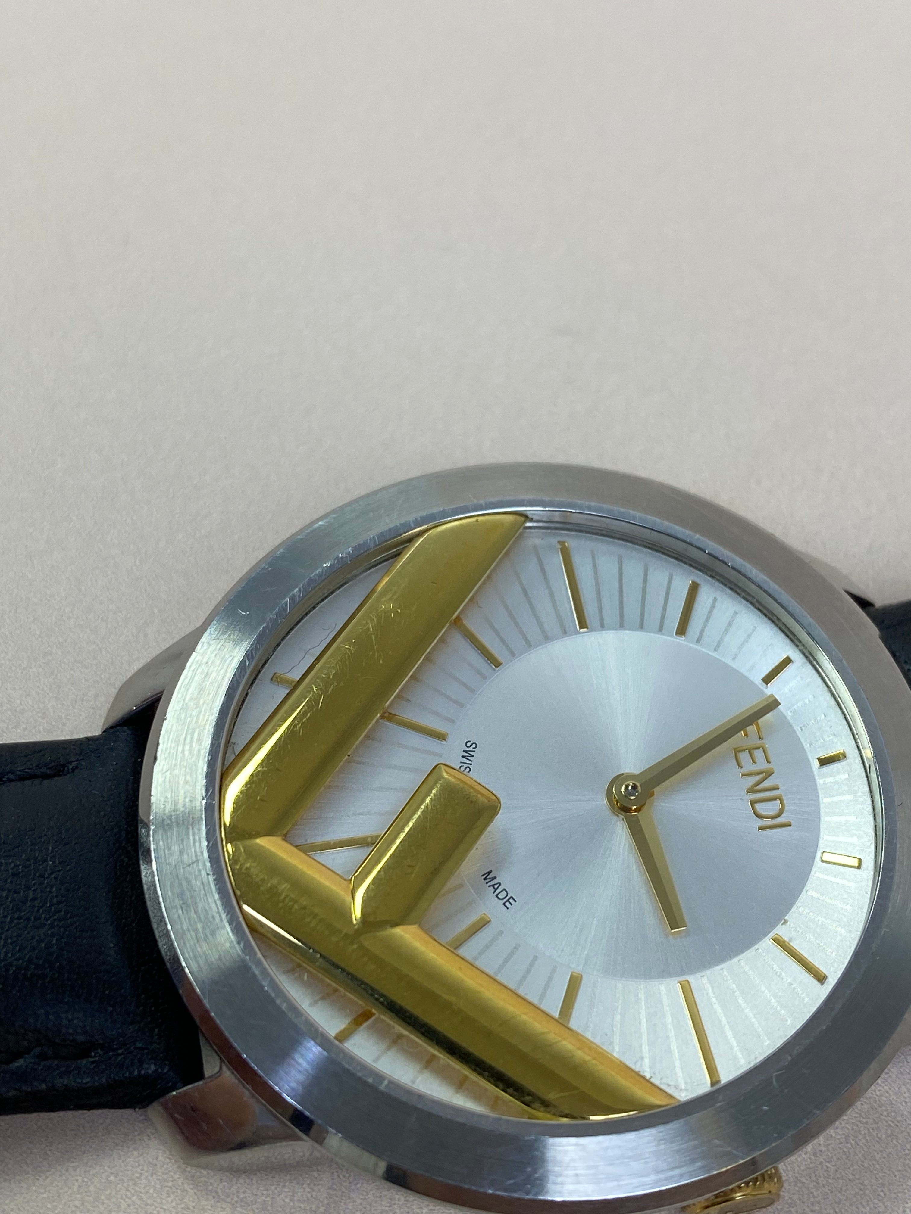 Fendi Black Runaway 40mm Watch