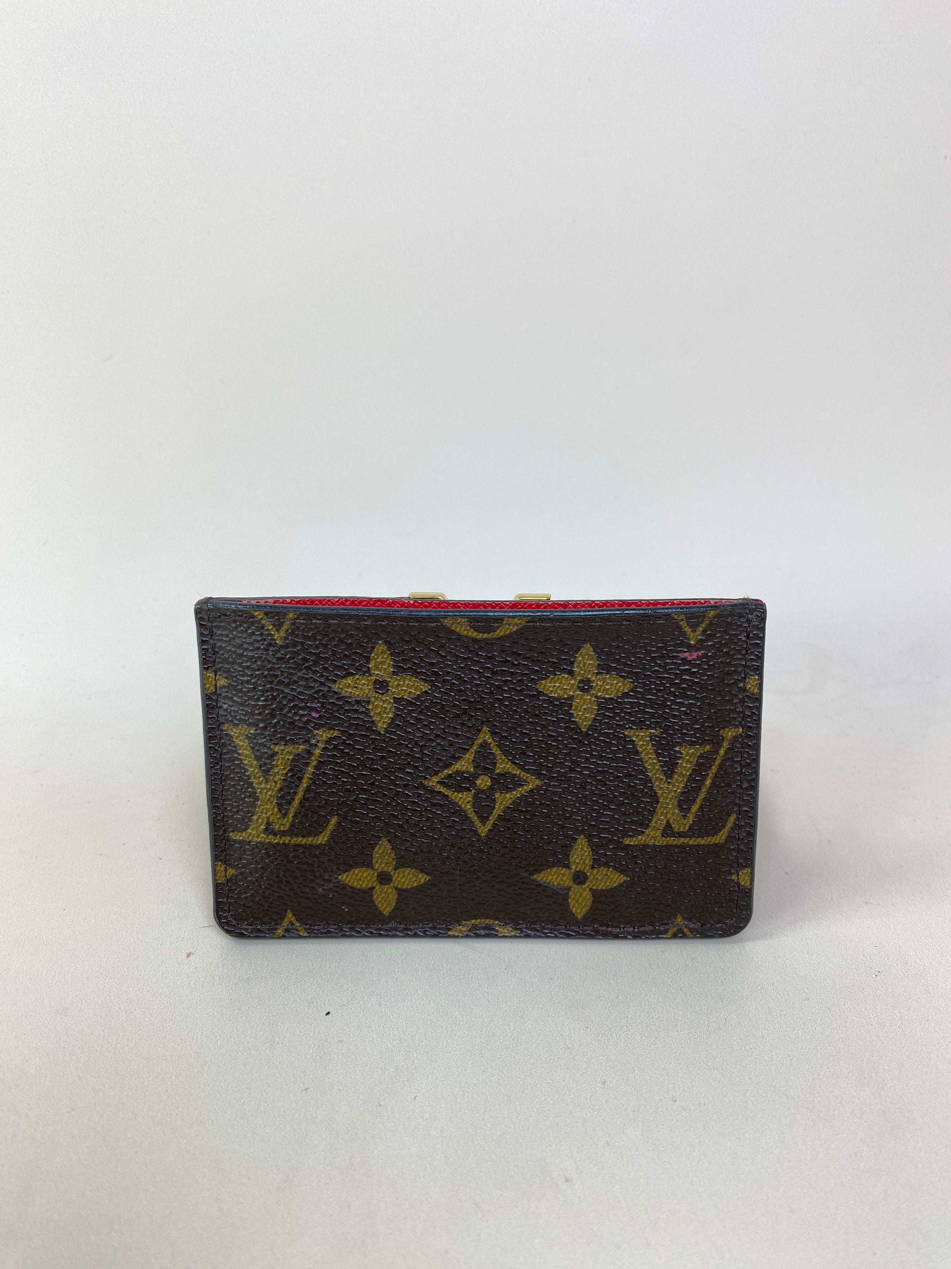 Louis Vuitton Red Monogram Card Holder-Card Holder-Louis Vuitton-The Closet Egypt