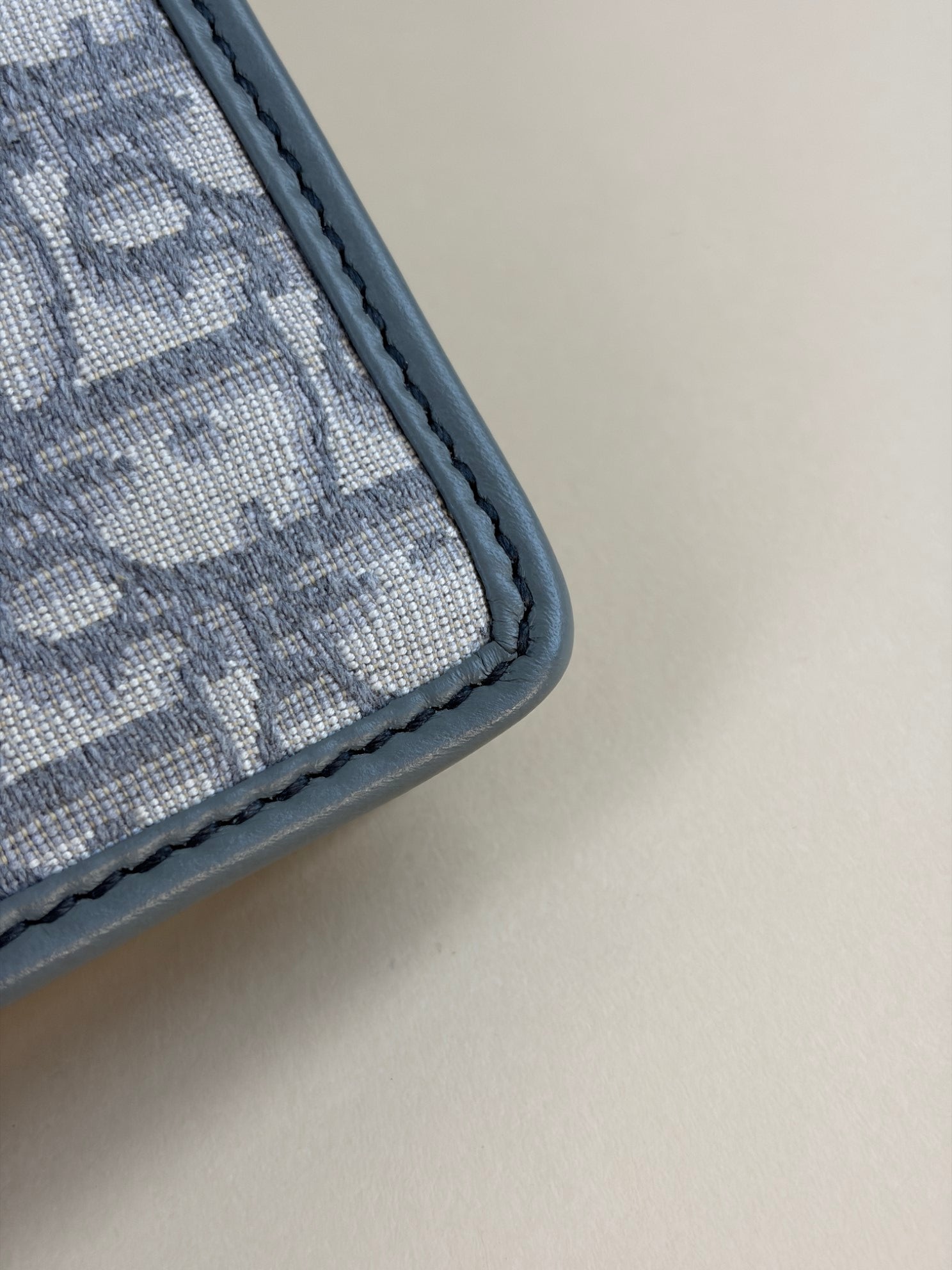 Dior grey oblique Montaigne pouch clutch