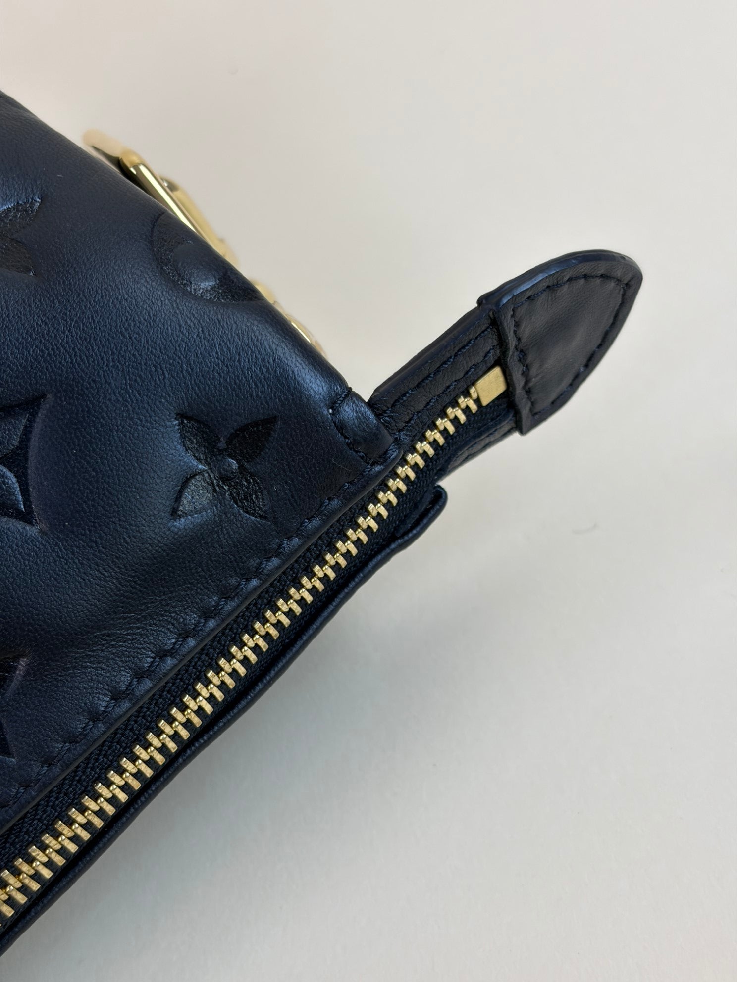 Louis Vuitton black Monogram Empreinte Coussin PM Shoulder Bag