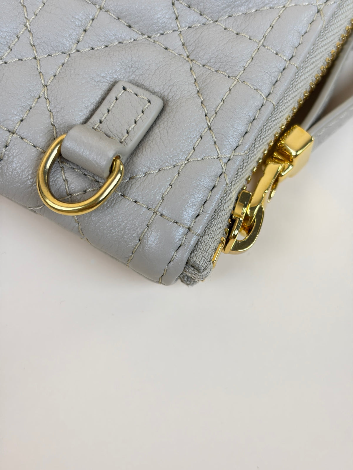 Dior caro daily large pouch Pouder beige