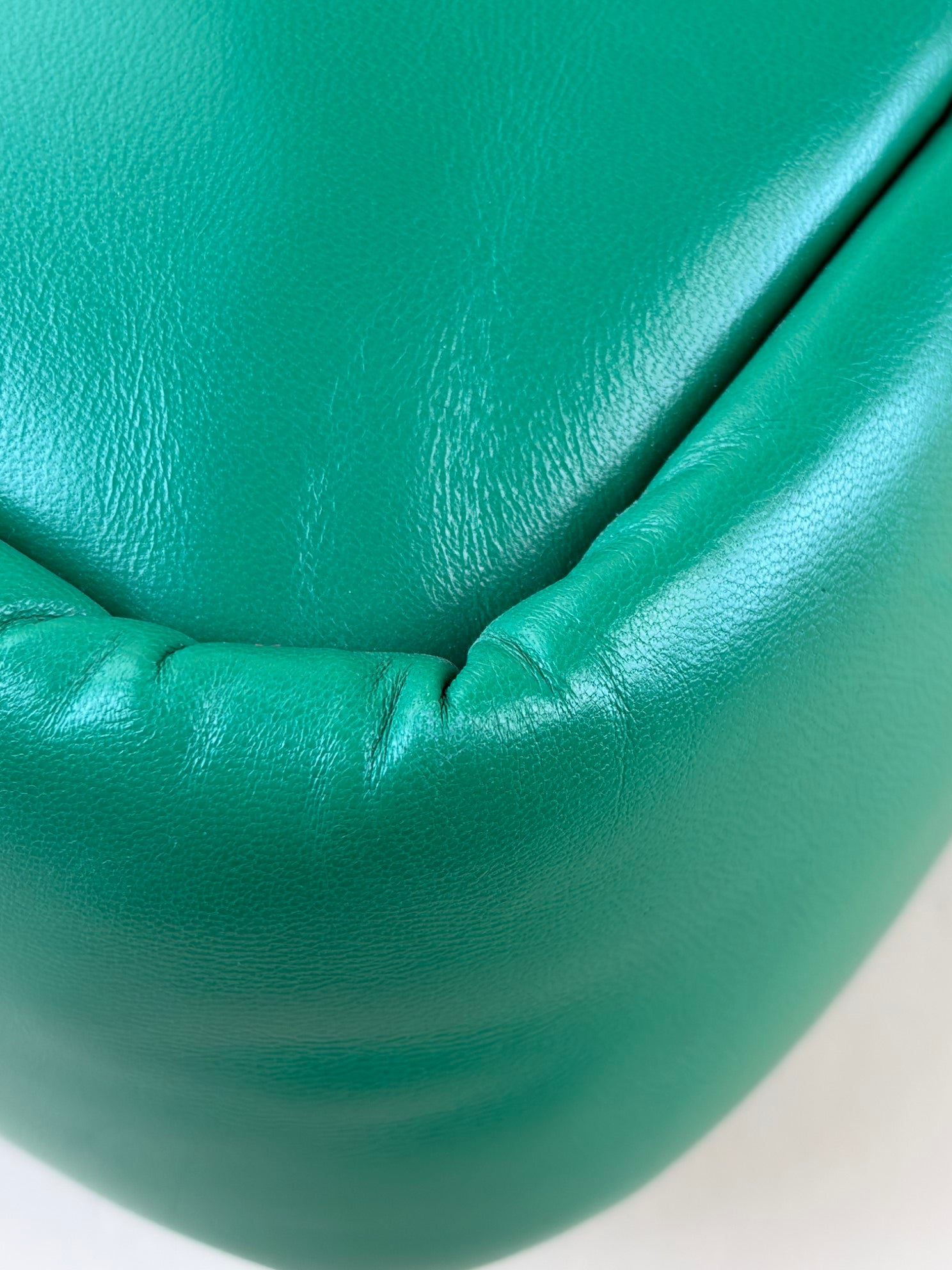 PRADA green Nappa soft small, padded tote bag