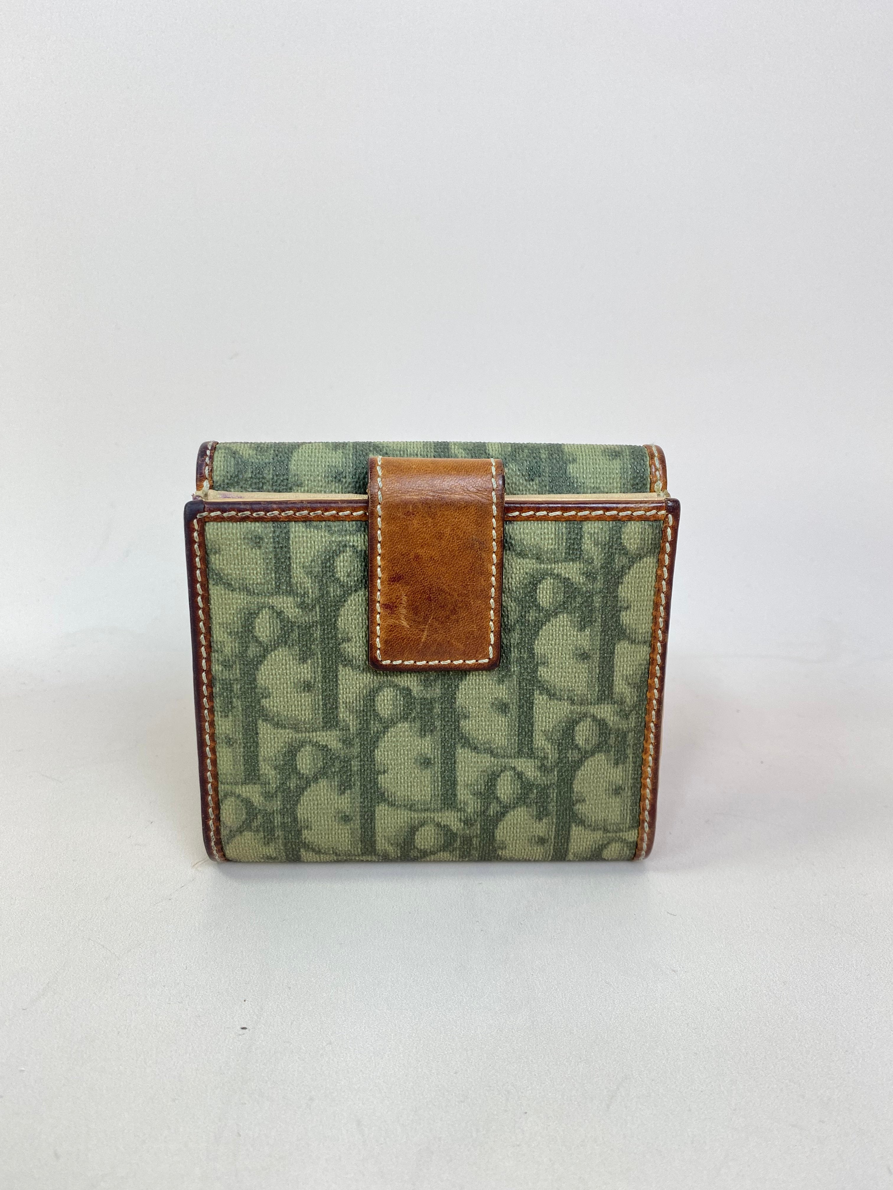 Christian Dior Green Romantique Oblique Wallet-Wallet-Christian Dior-The Closet Egypt