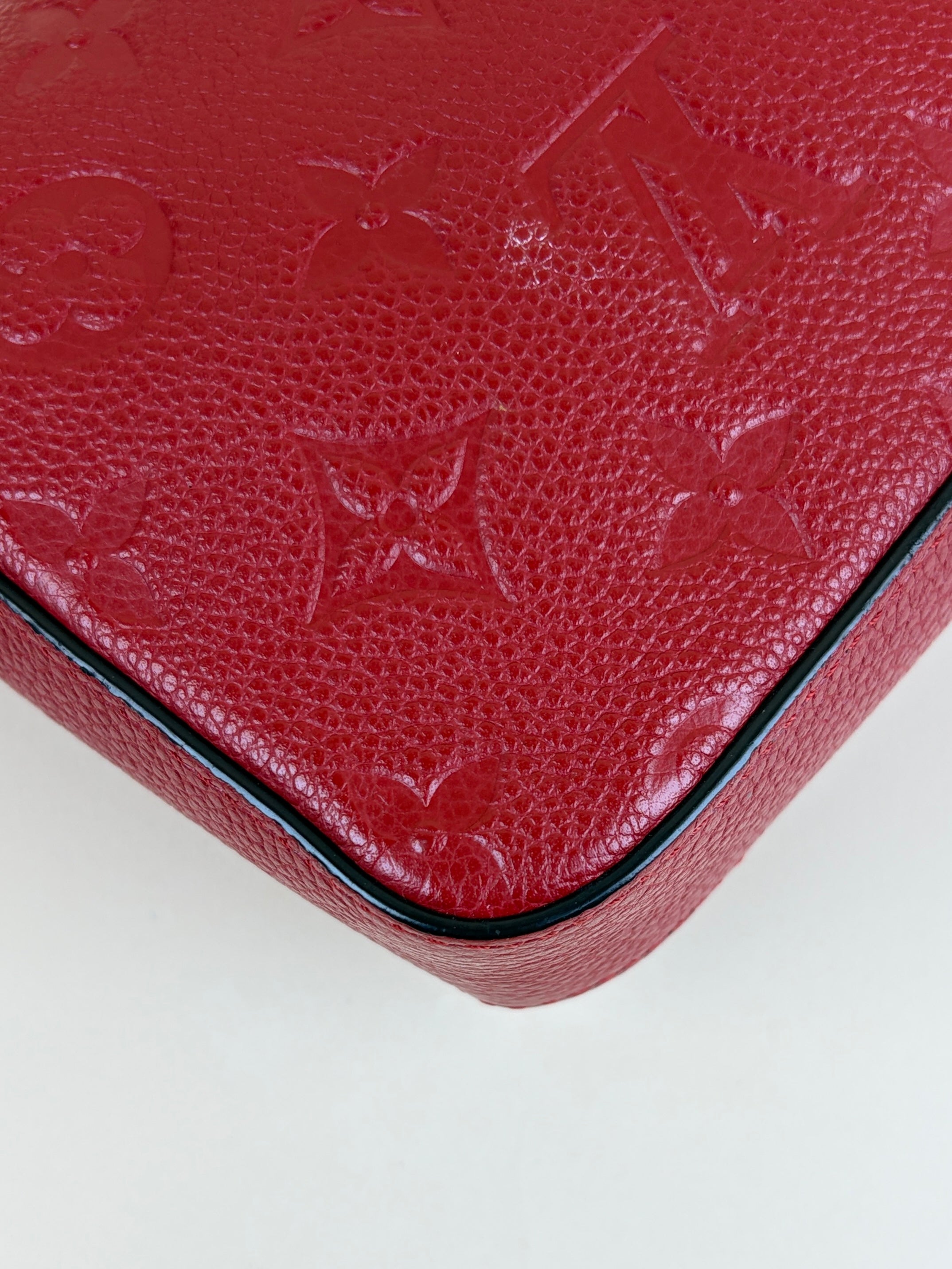Louis Vuitton Red Monogram Empreinte Felicie Pochette