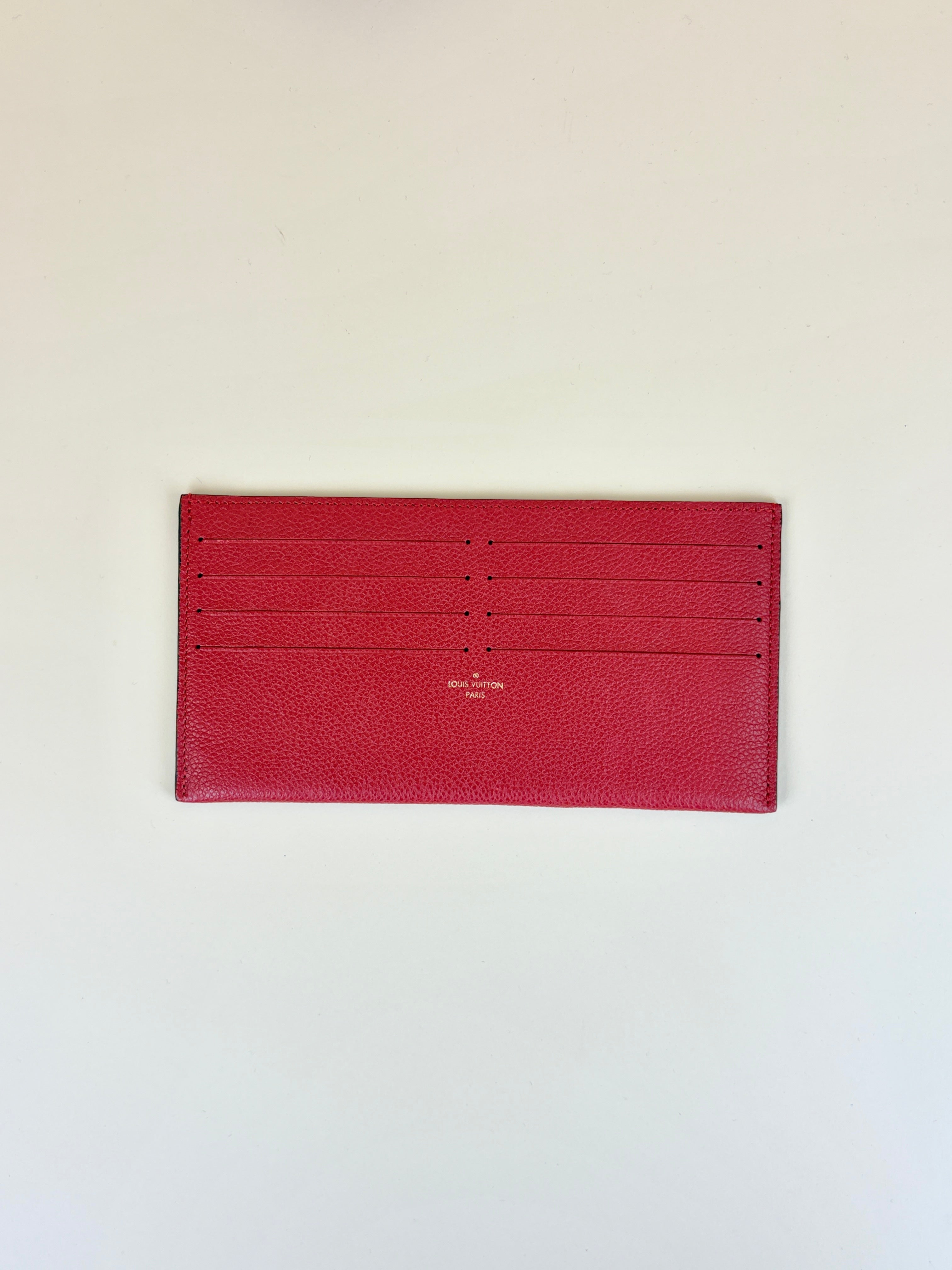 Louis Vuitton Red Monogram Empreinte Felicie Pochette