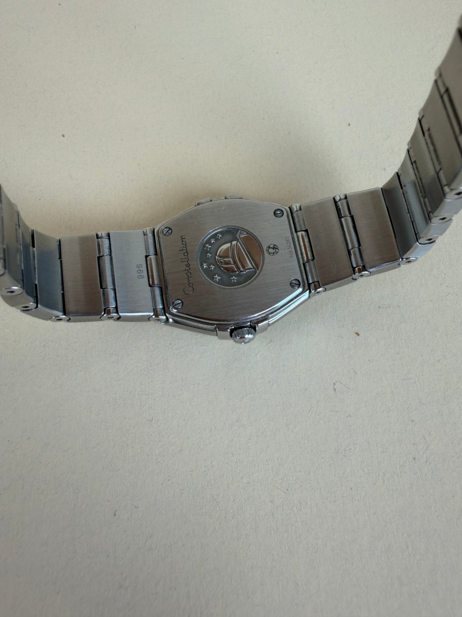 Omega Stainless Steel ladies silver Constellation 25mm Watch